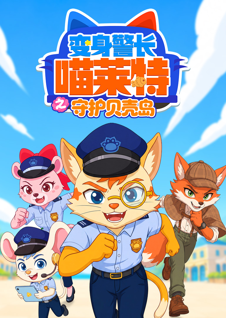 变身警长喵莱特之守护贝壳岛封面图