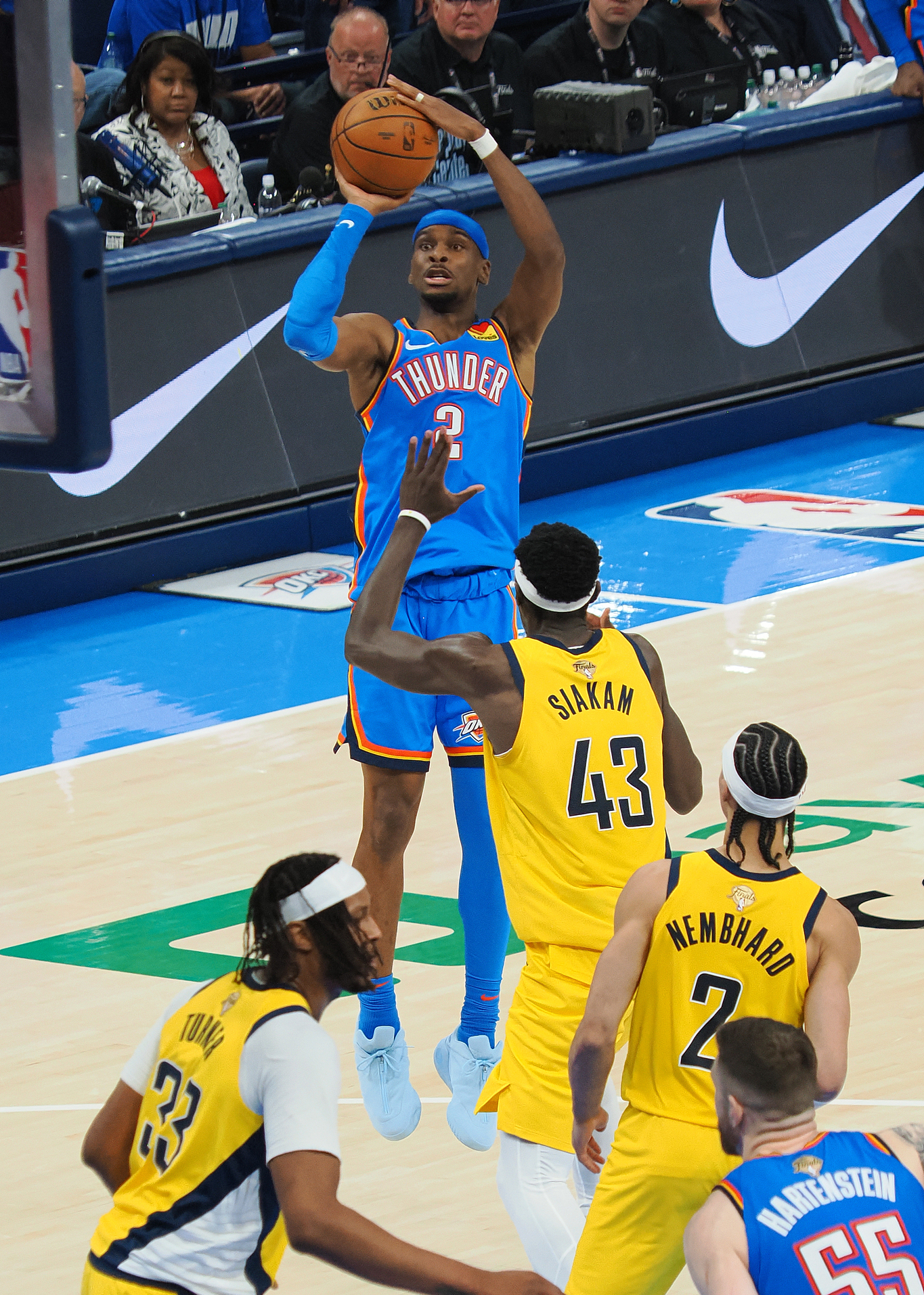 NBA总决赛G2：步行者107-123雷霆