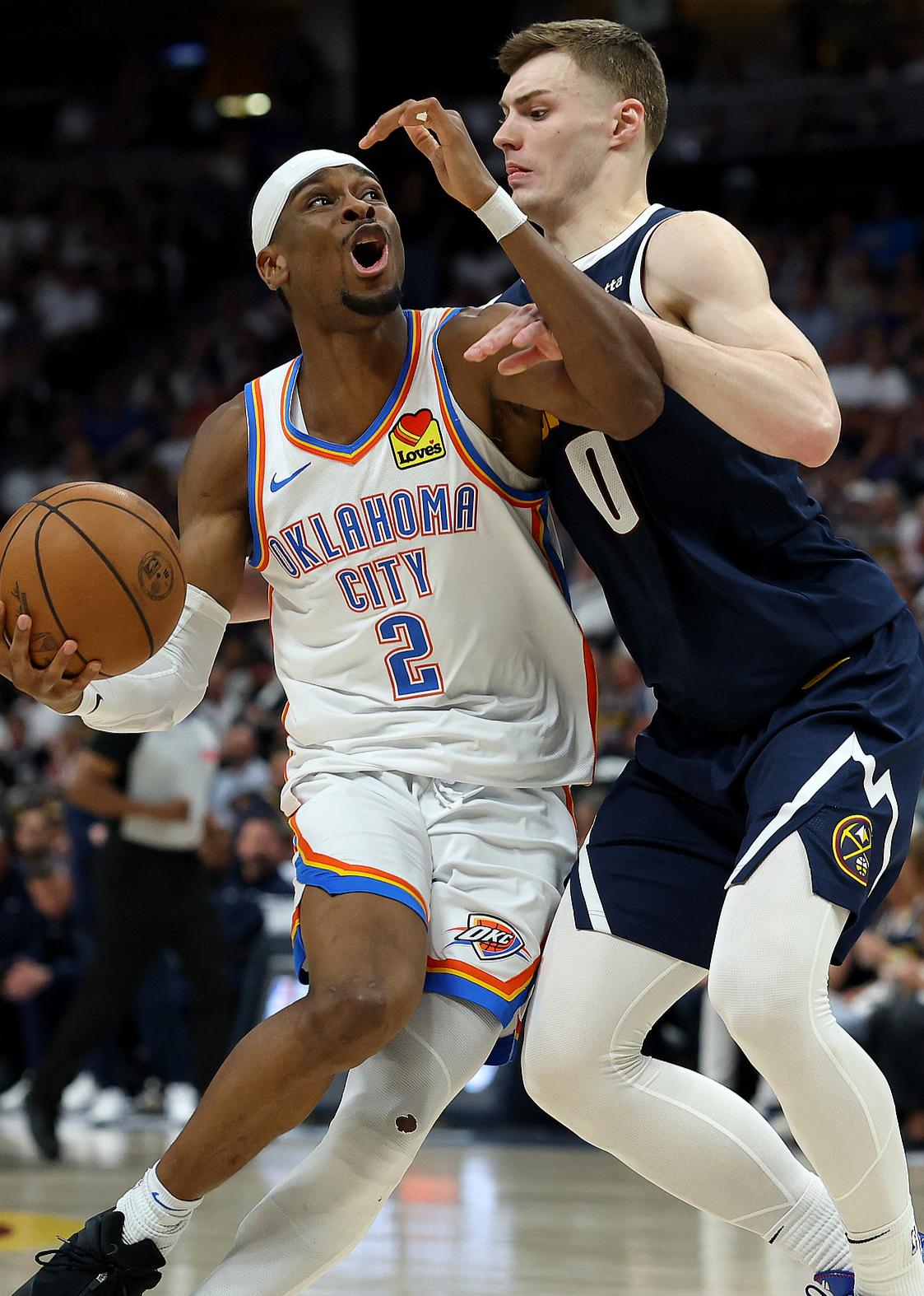 NBA季后赛西部半决赛：雷霆92-87掘金G4