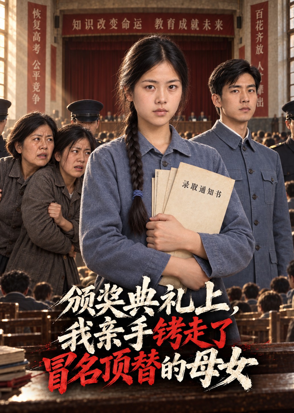 颁奖典礼上，我亲手铐走了冒名顶替的母女封面图