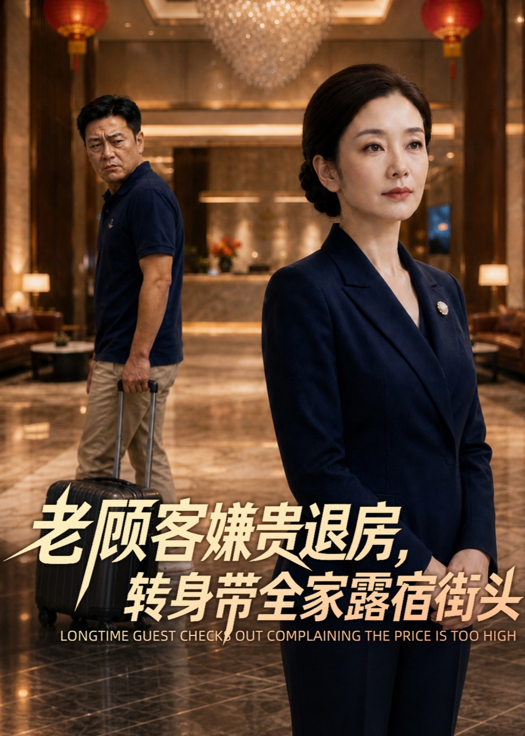 老顾客嫌贵退房，转身带全家露宿街头封面图
