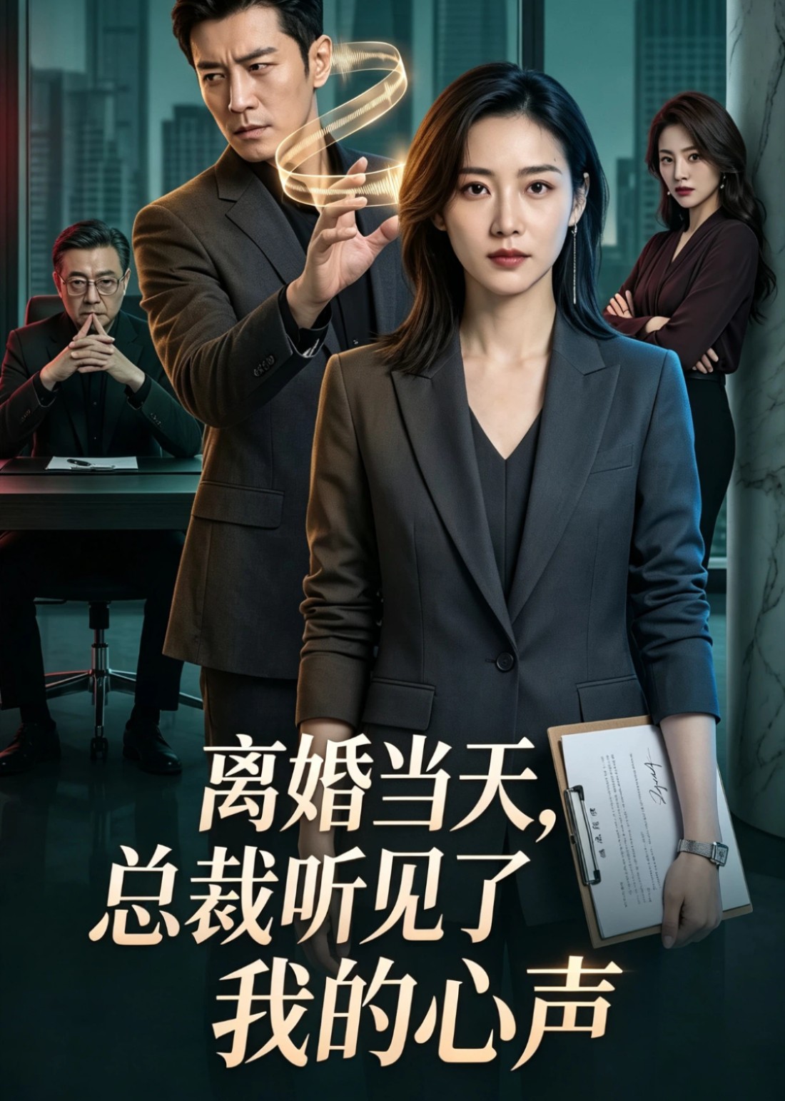 离婚当天，总裁听见了我的心声 海报