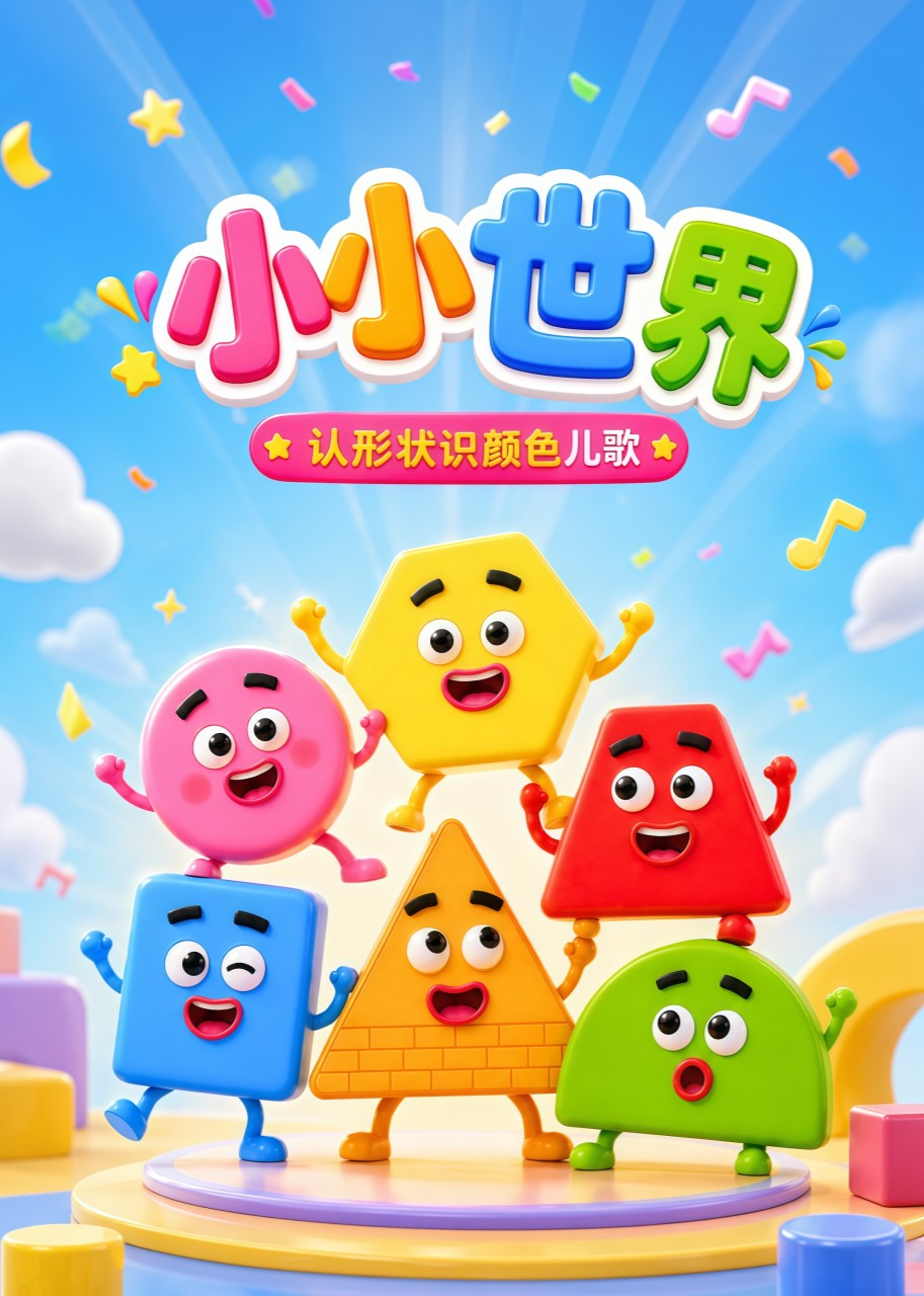 小小世界 认形状识颜色儿歌