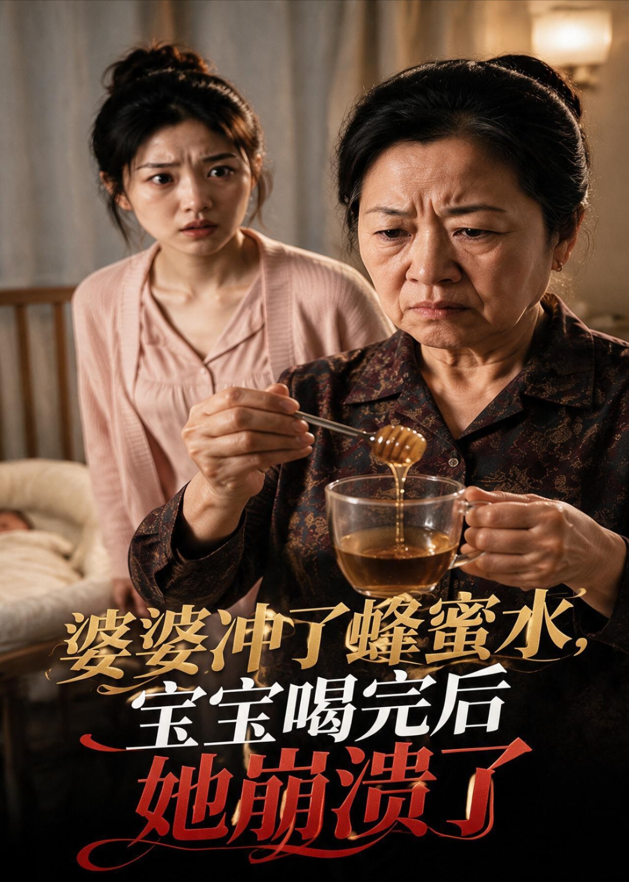 婆婆冲了蜂蜜水，宝宝喝完后她崩溃了