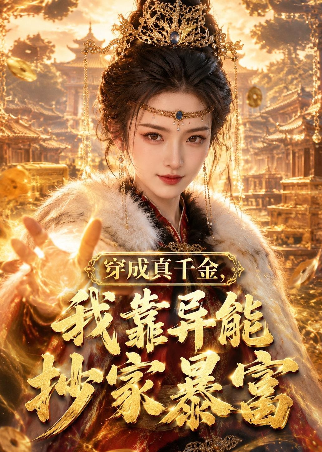 穿成真千金，我靠异能抄家暴富封面图