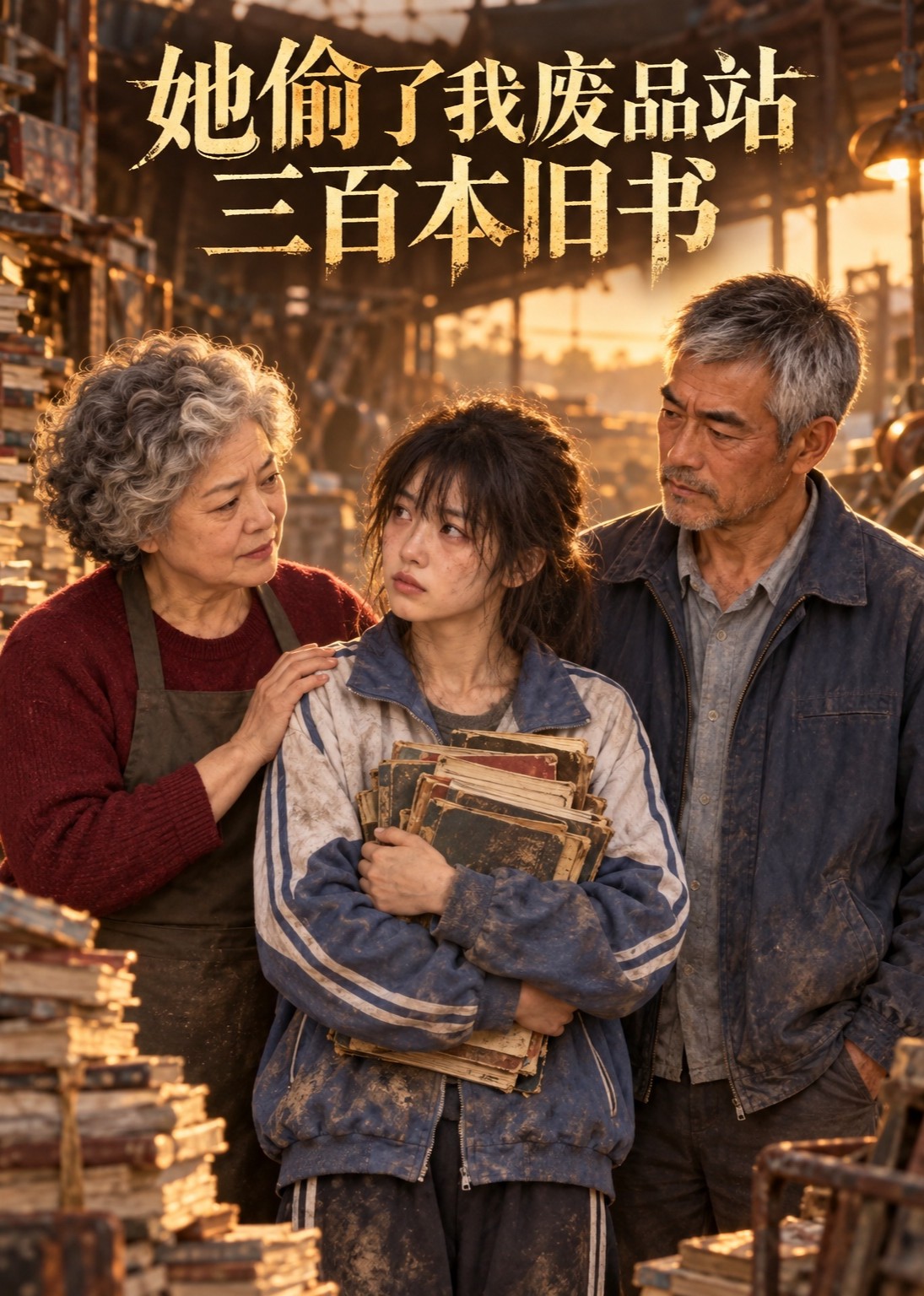 她偷了我废品站三百本旧书封面图