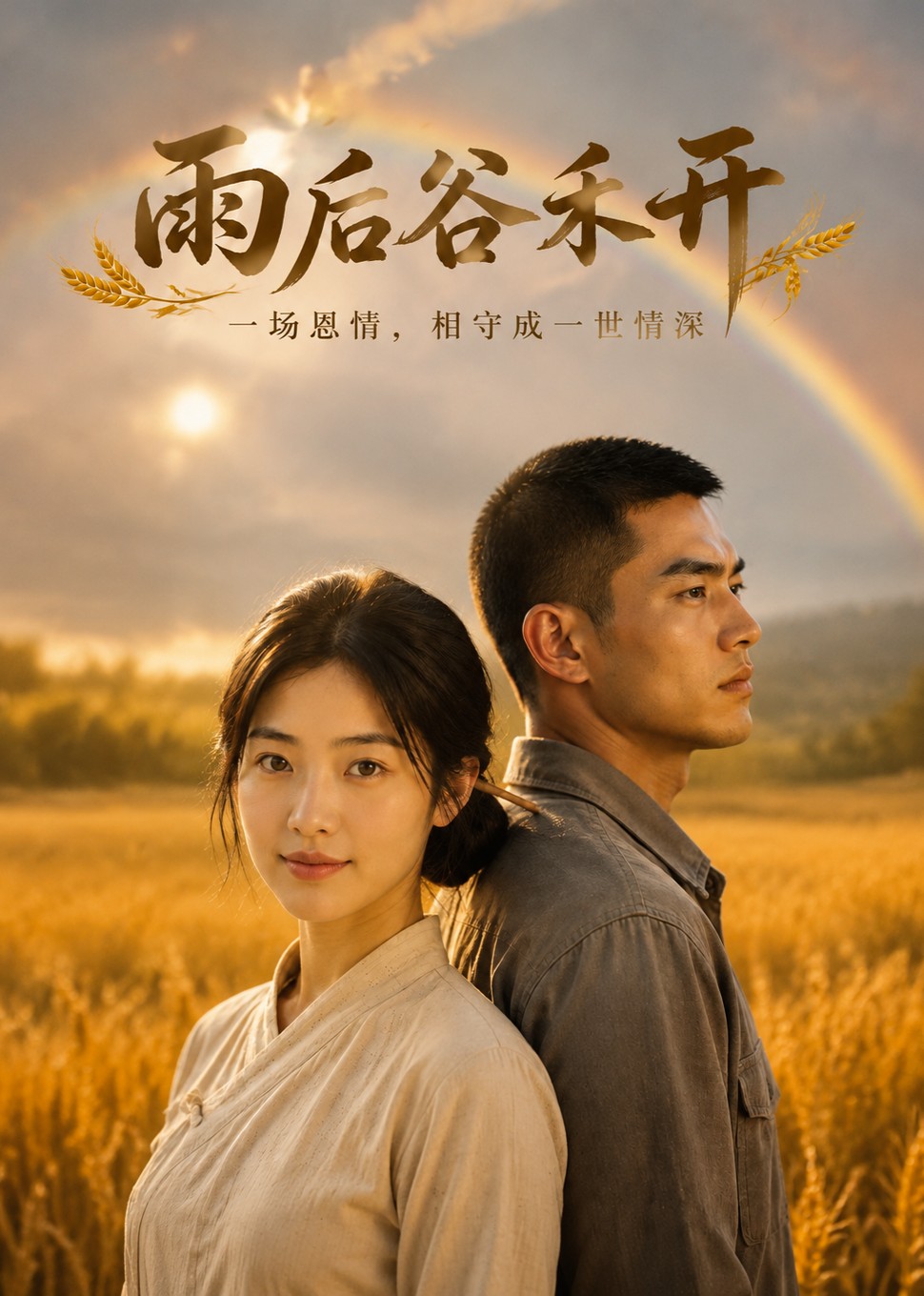 雨后谷禾开