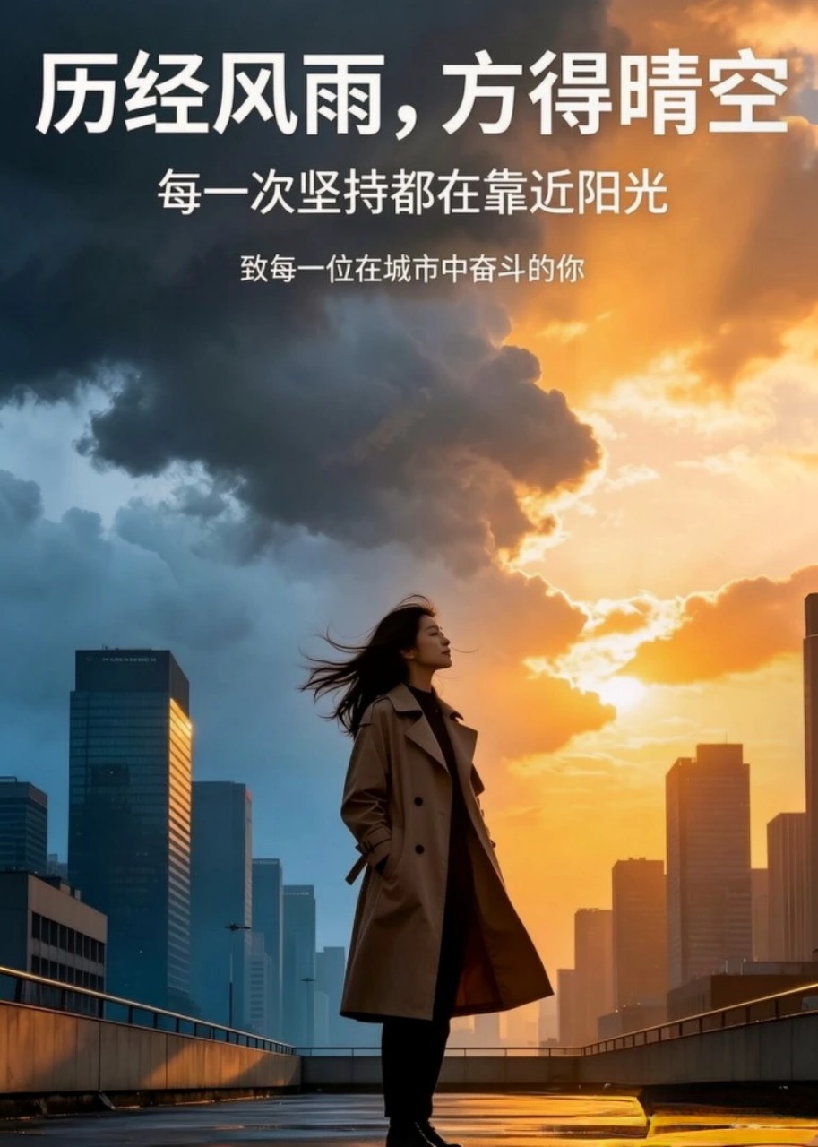 历经风雨，方得晴空