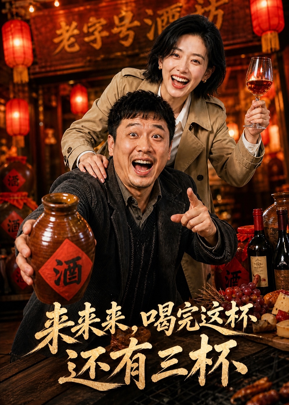 来来来，喝完这杯还有三杯
