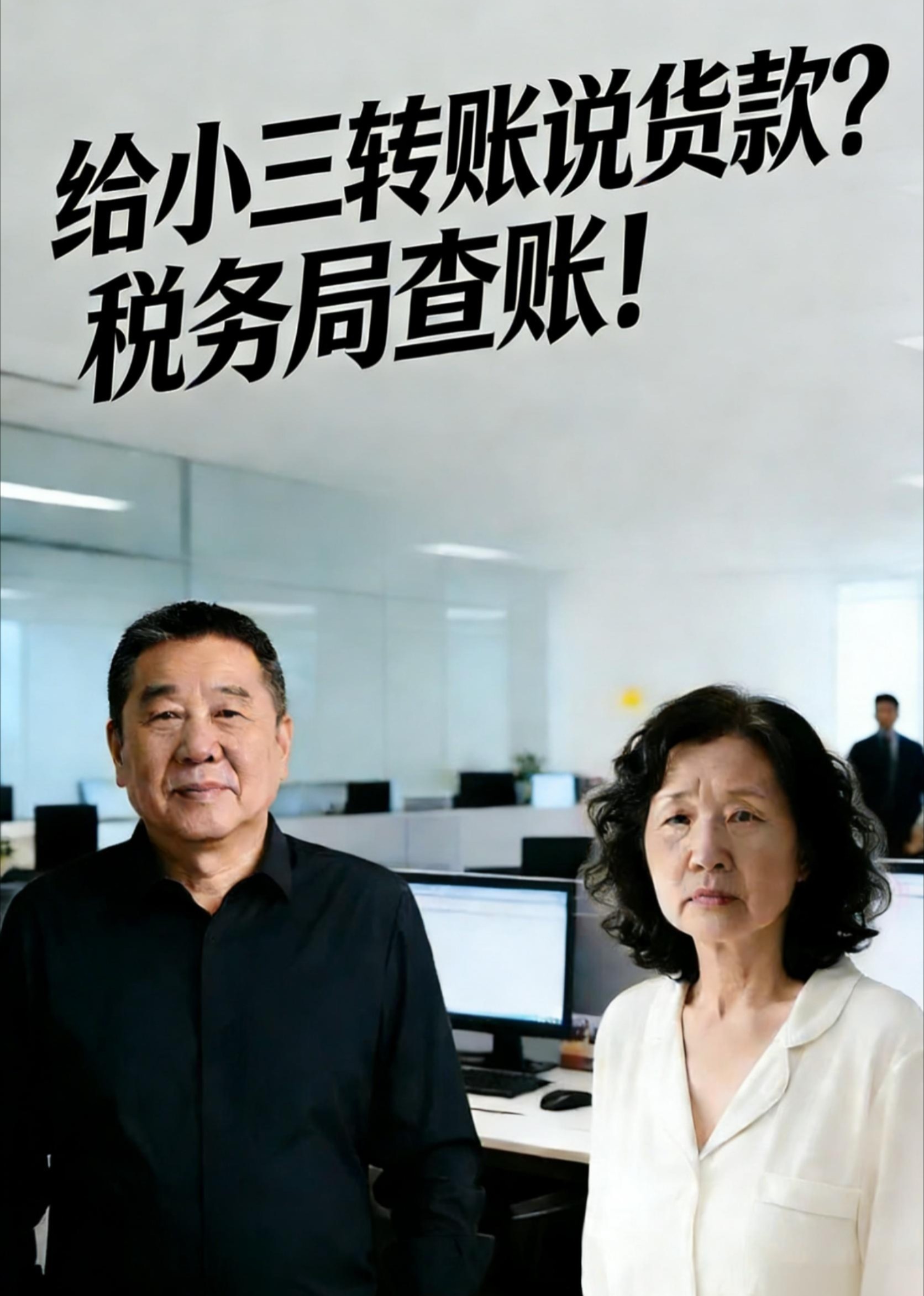 给小三转账说货款？税务局查账！