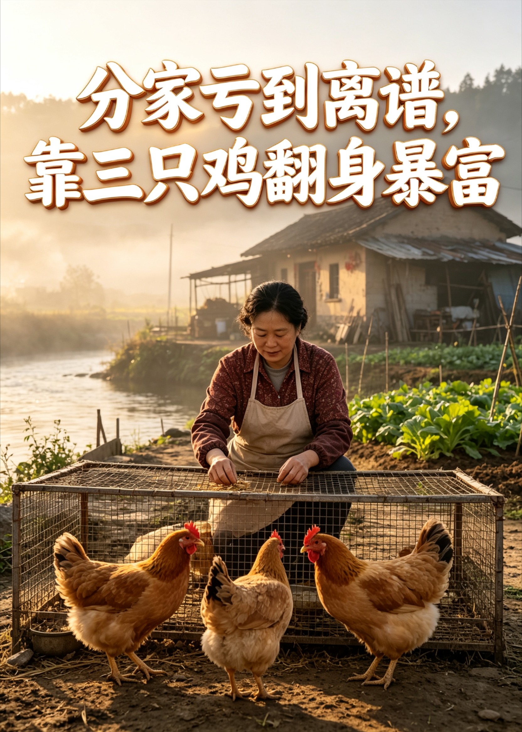 分家亏到离谱，靠三只鸡翻身暴富封面图
