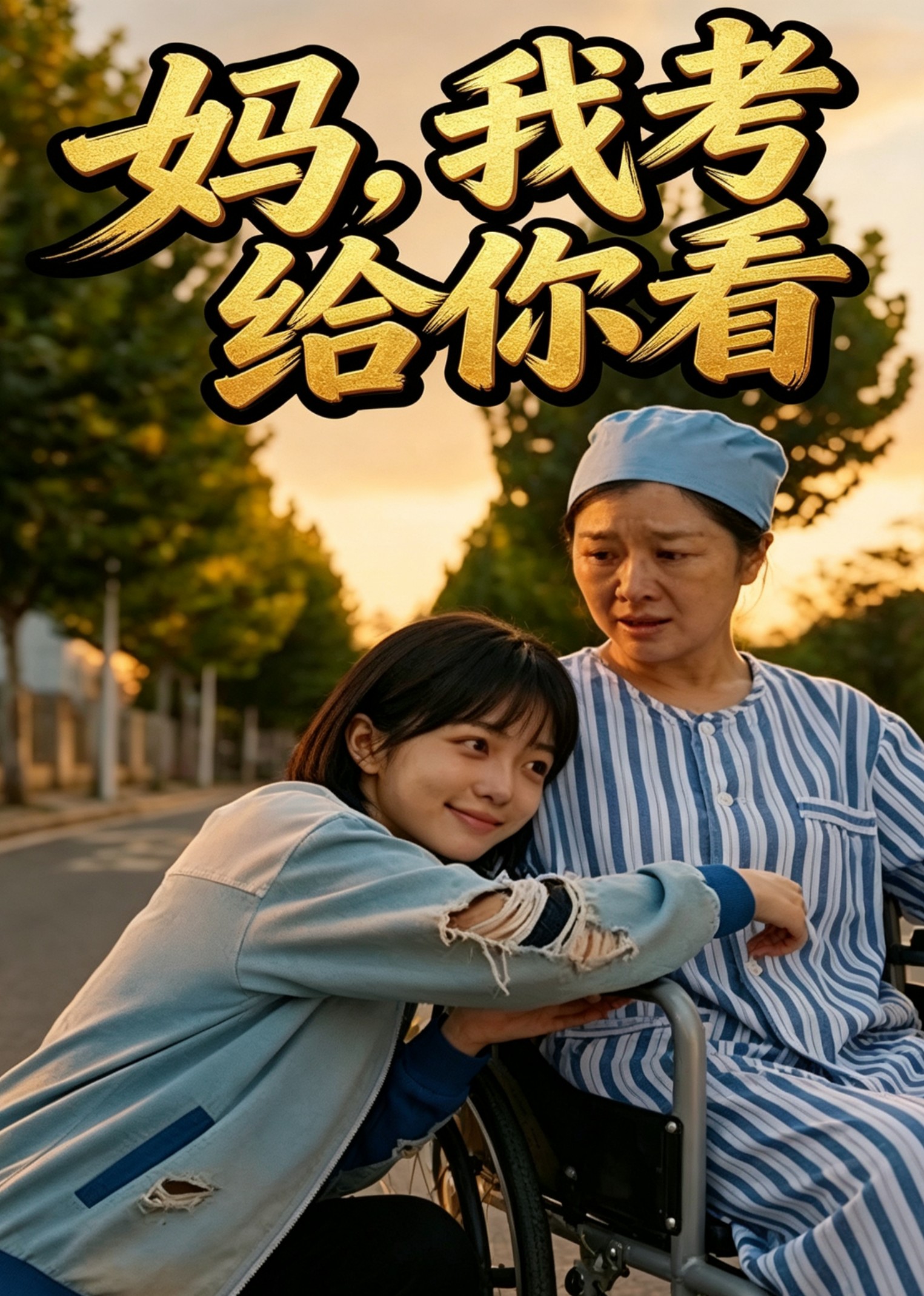 妈，我考给你看