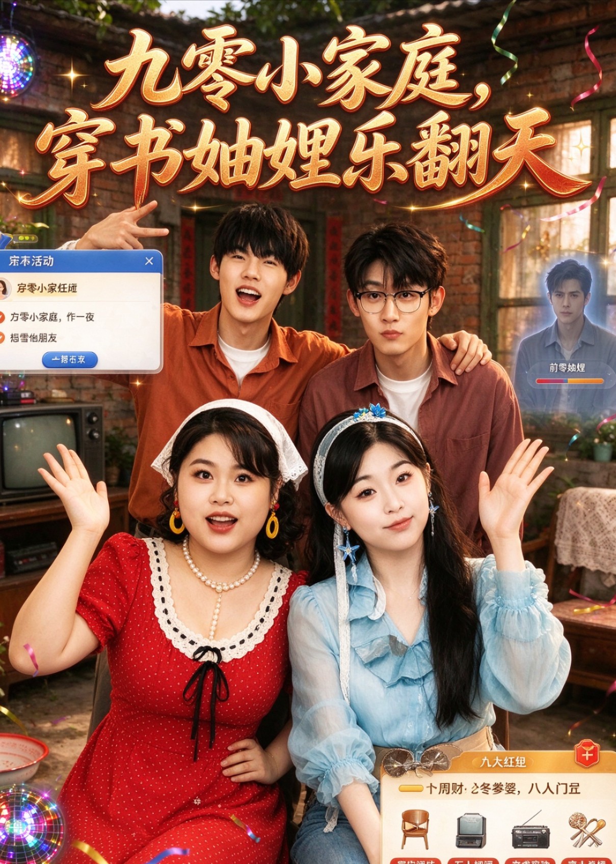 九零小家庭，穿书妯娌乐翻天封面图