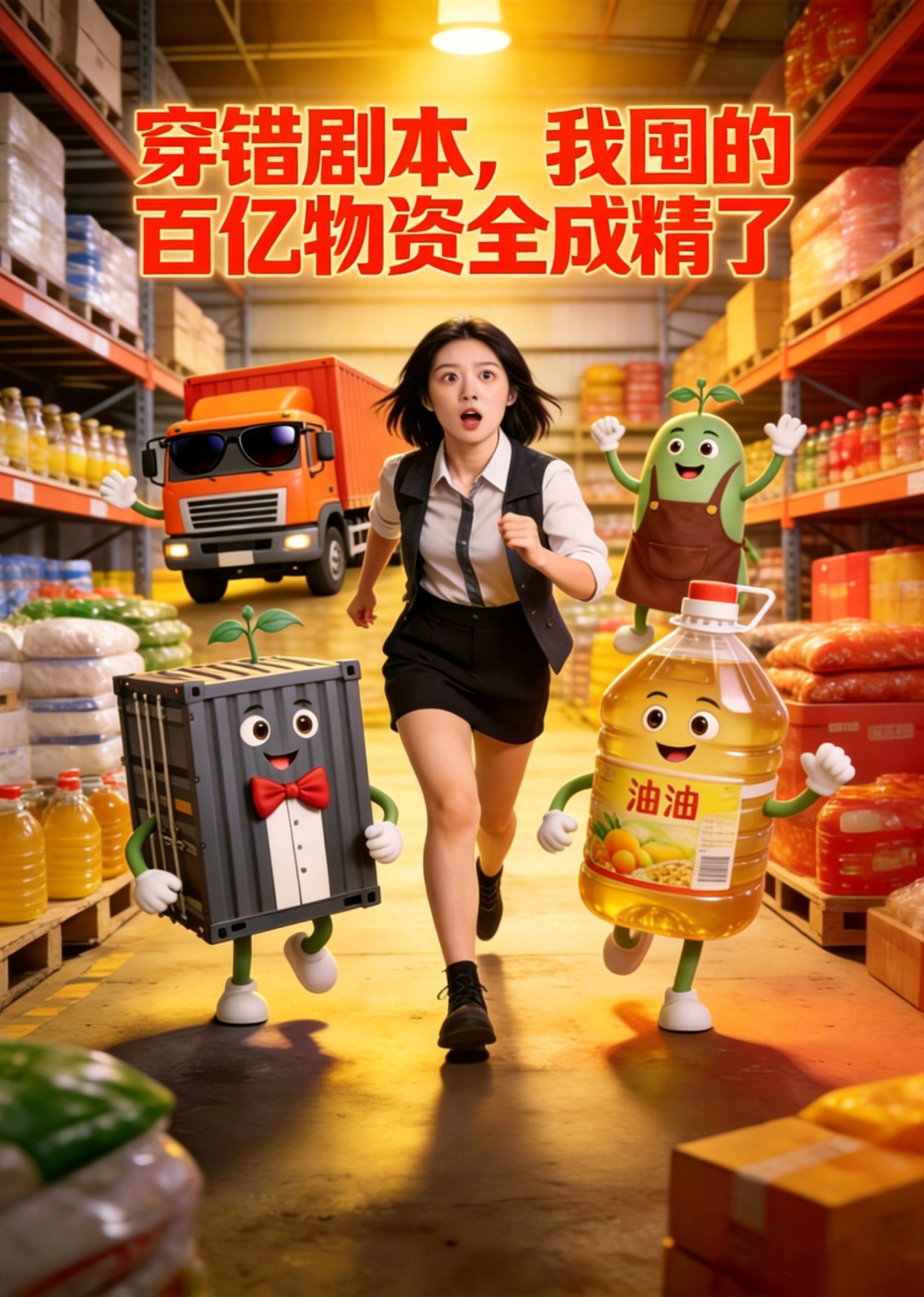 穿错剧本，我囤的百亿物资全成精了
