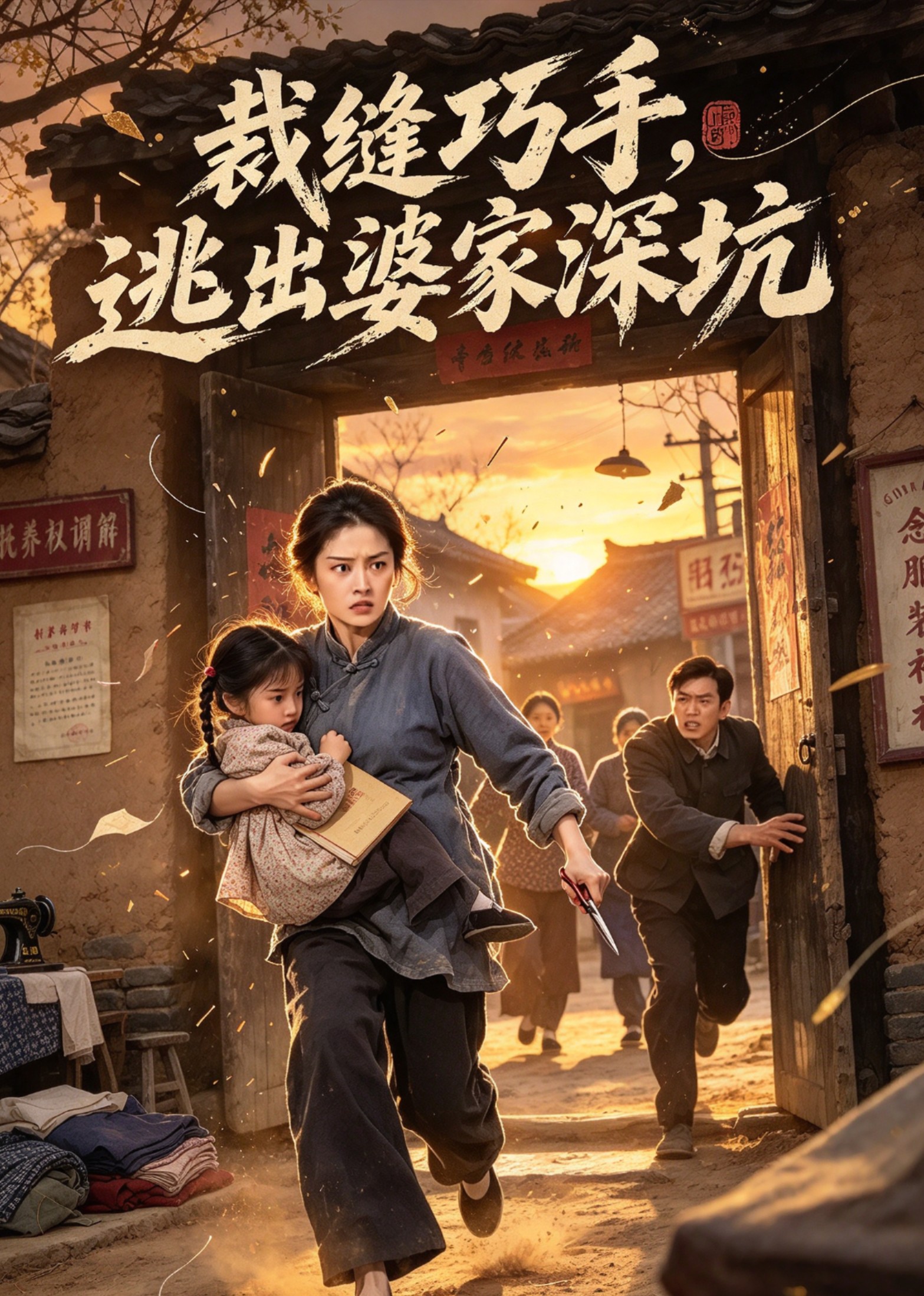 裁缝巧手，逃出婆家深坑封面图