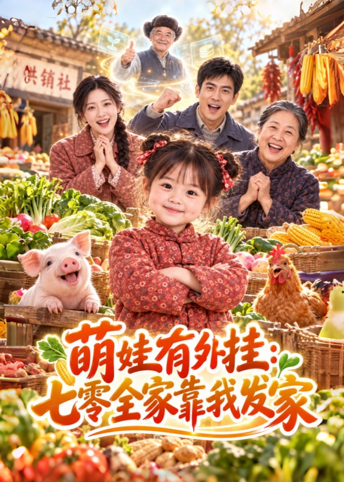 萌娃有外挂：七零全家靠我发家封面图