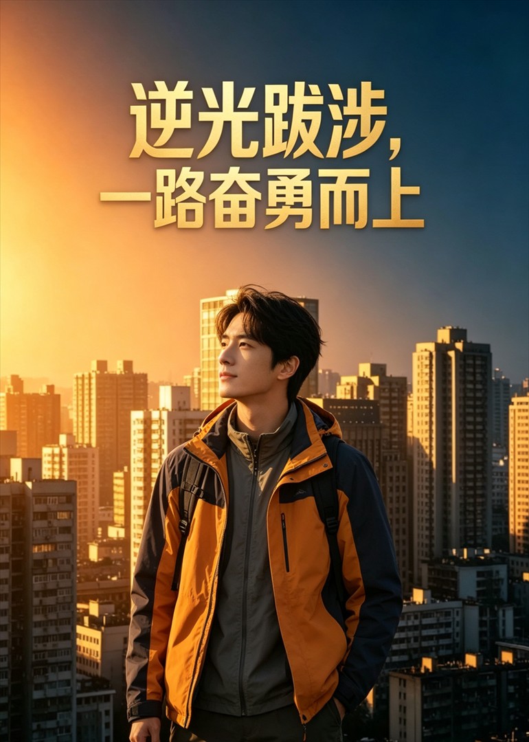 逆光跋涉，一路奋勇而上