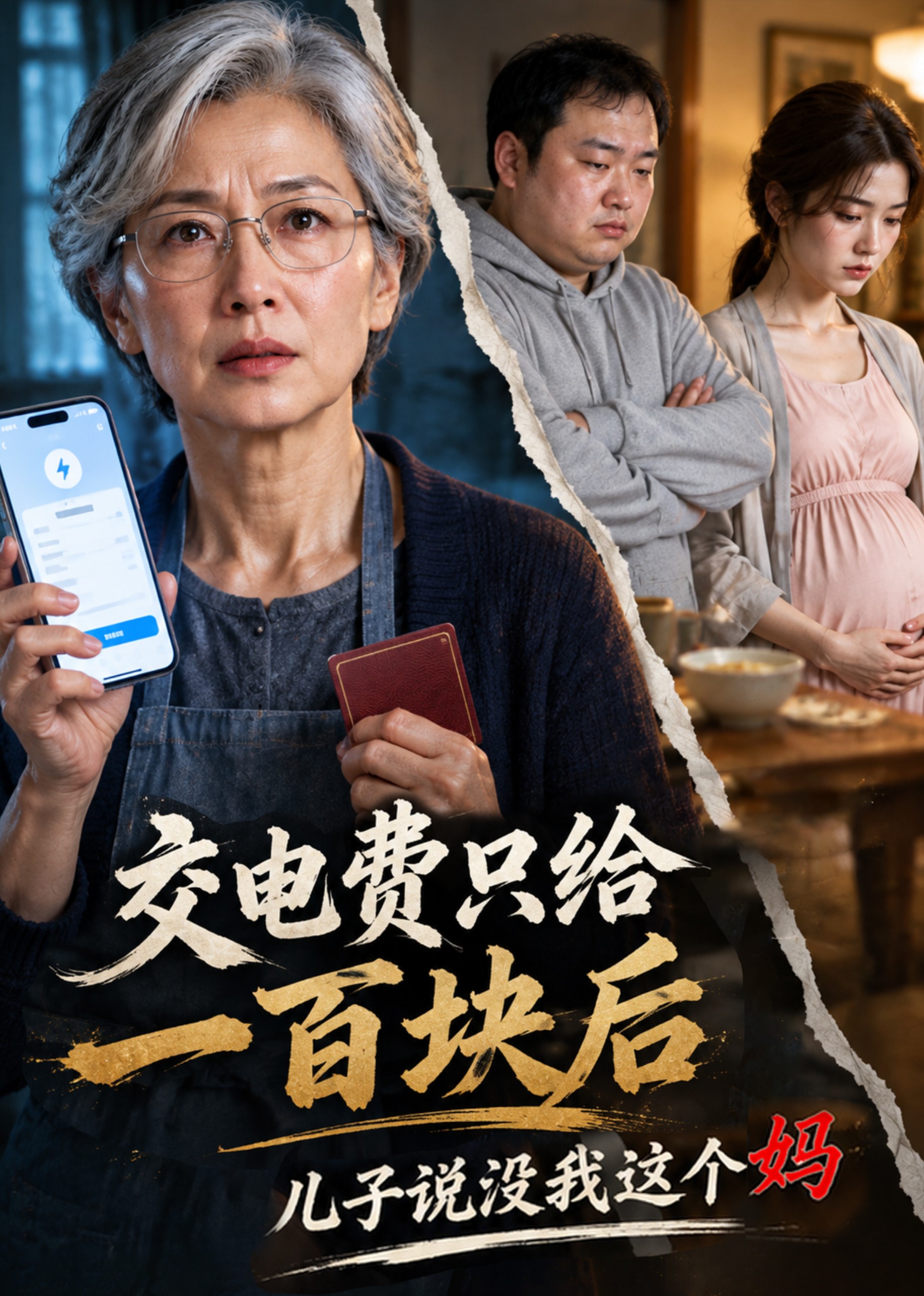 交电费只给一百块后，儿子说没我这个妈封面图