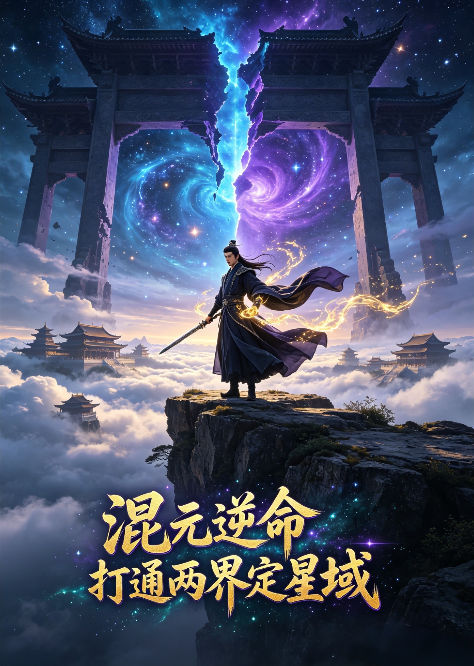混元逆命打通两界定星域