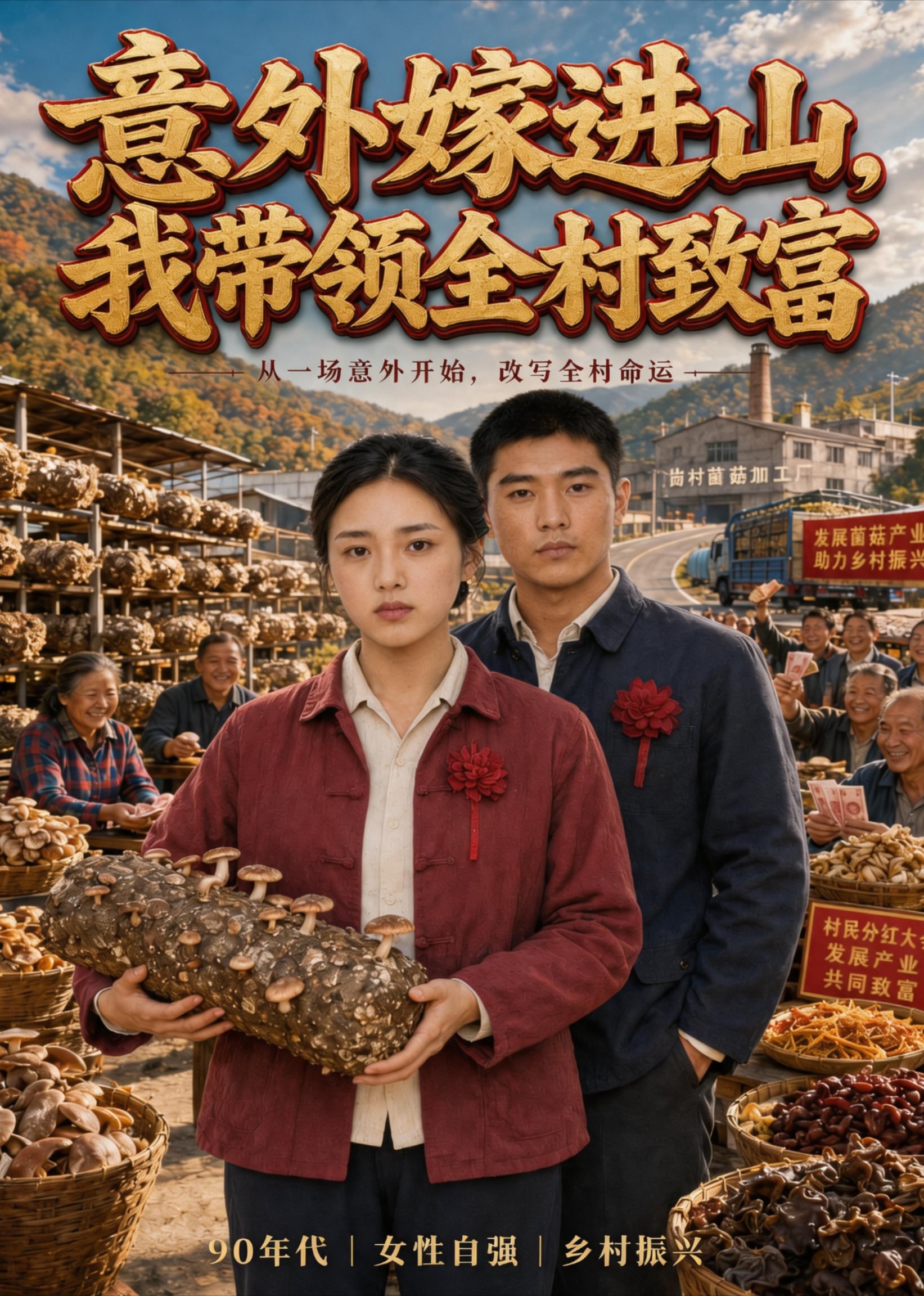 意外嫁进山，我带领全村致富