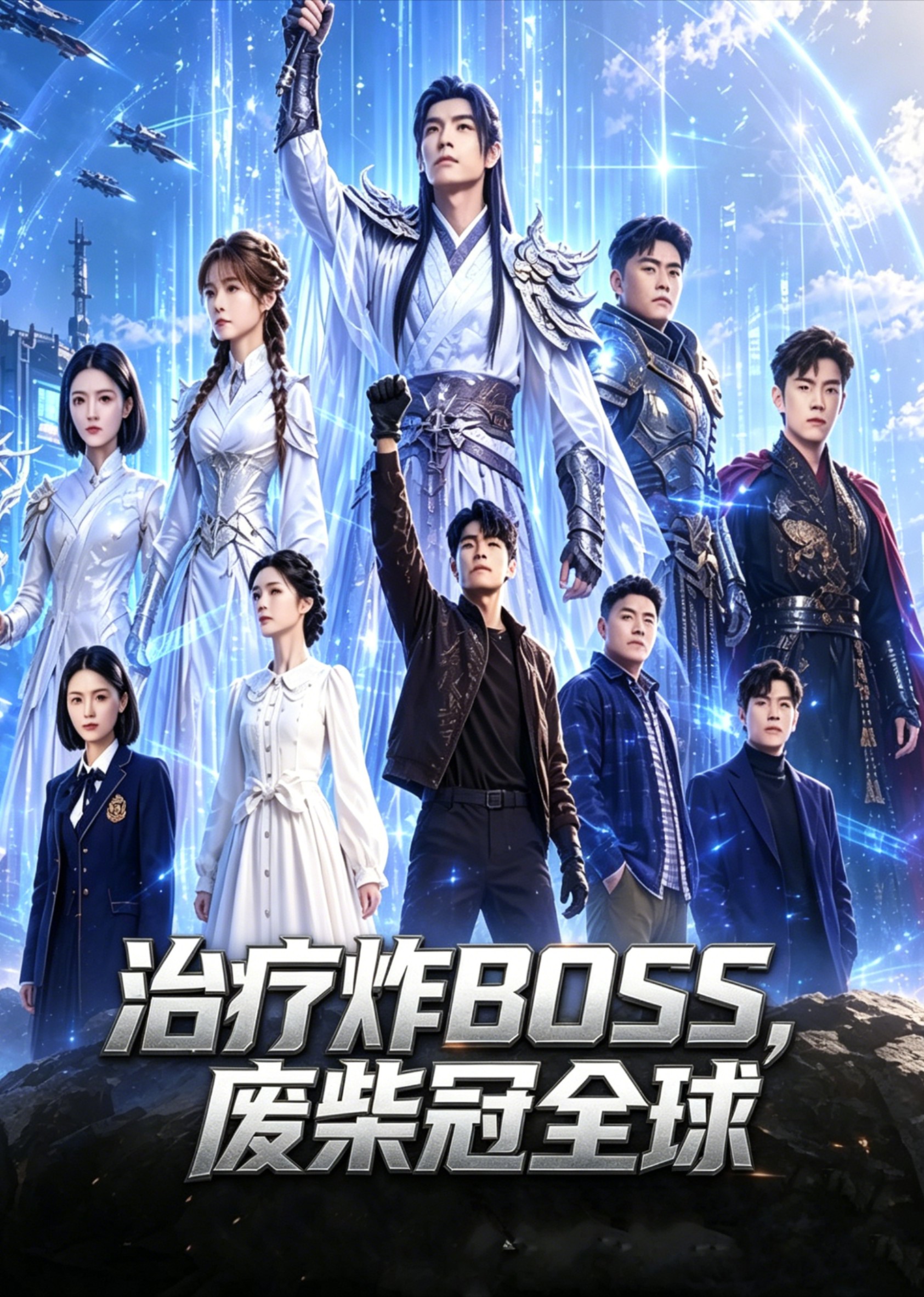 治疗炸BOSS，废柴冠全球