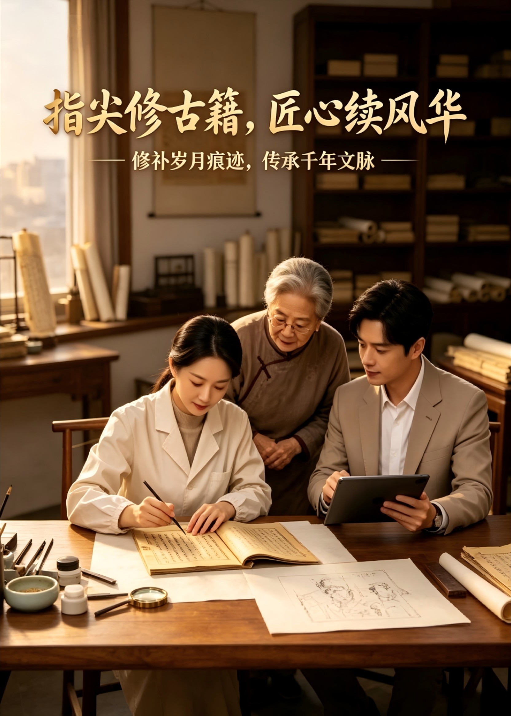 指尖修古籍，匠心续风华封面图