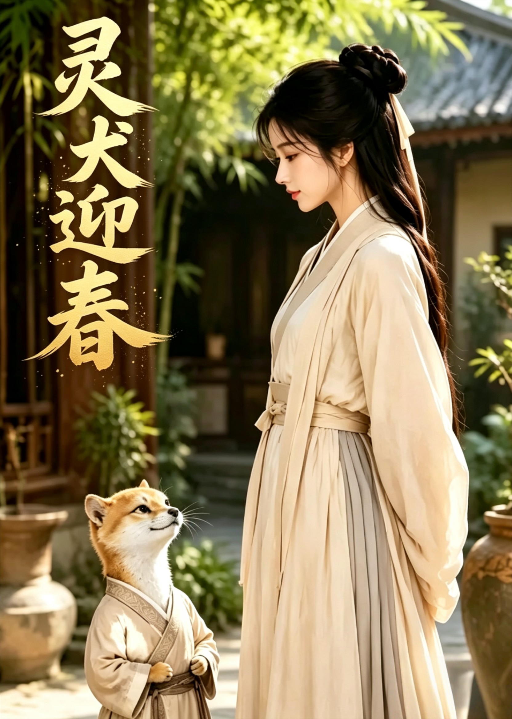 灵犬迎春