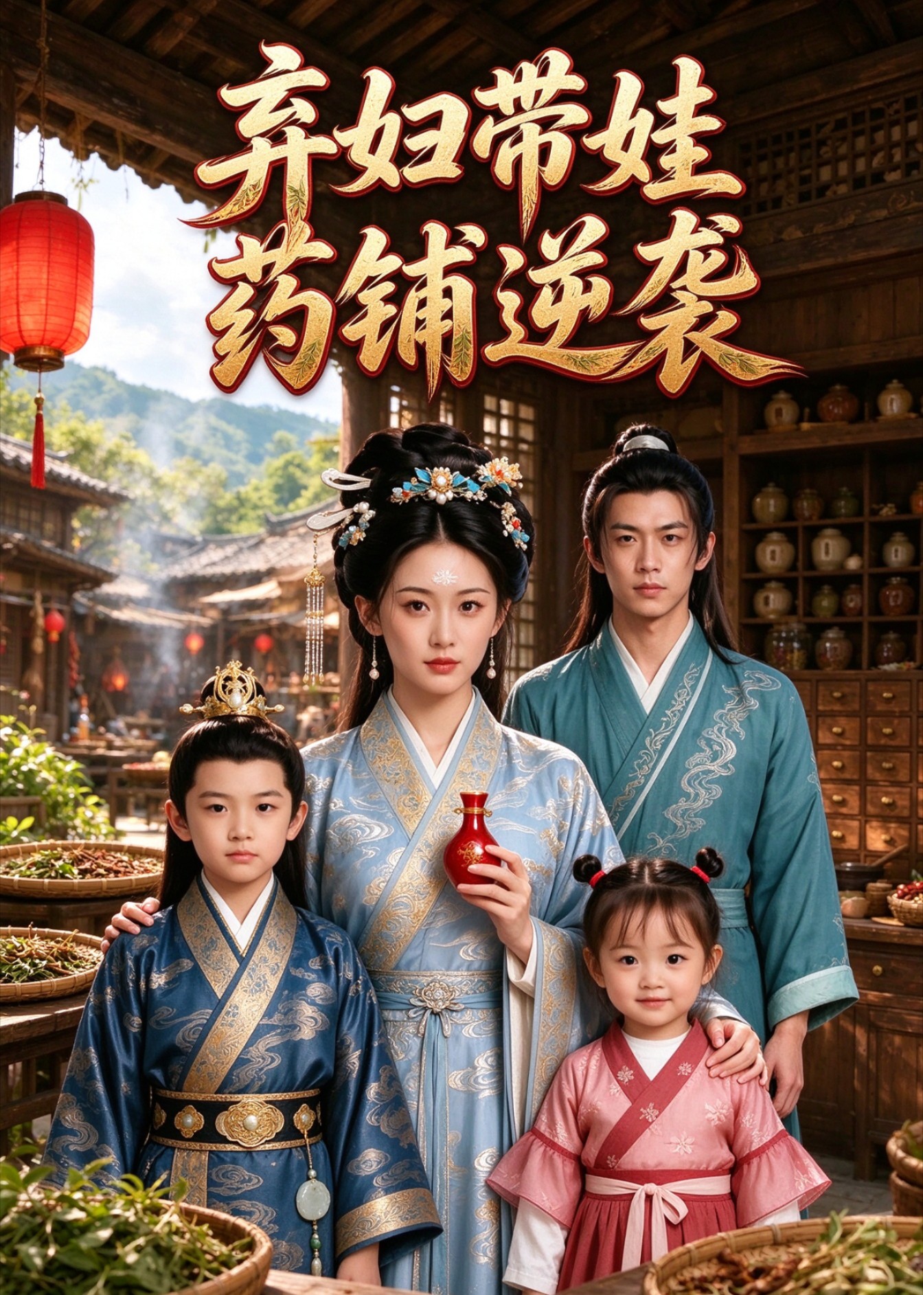 弃妇带娃药铺逆袭封面图