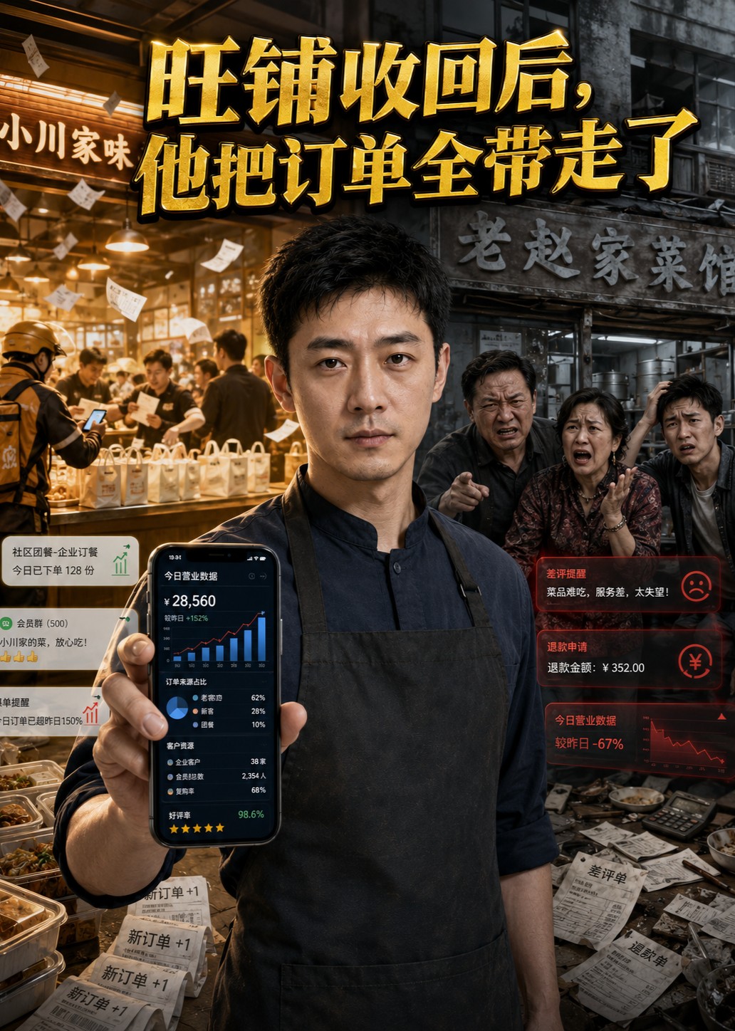 旺铺收回后，他把订单全带走了