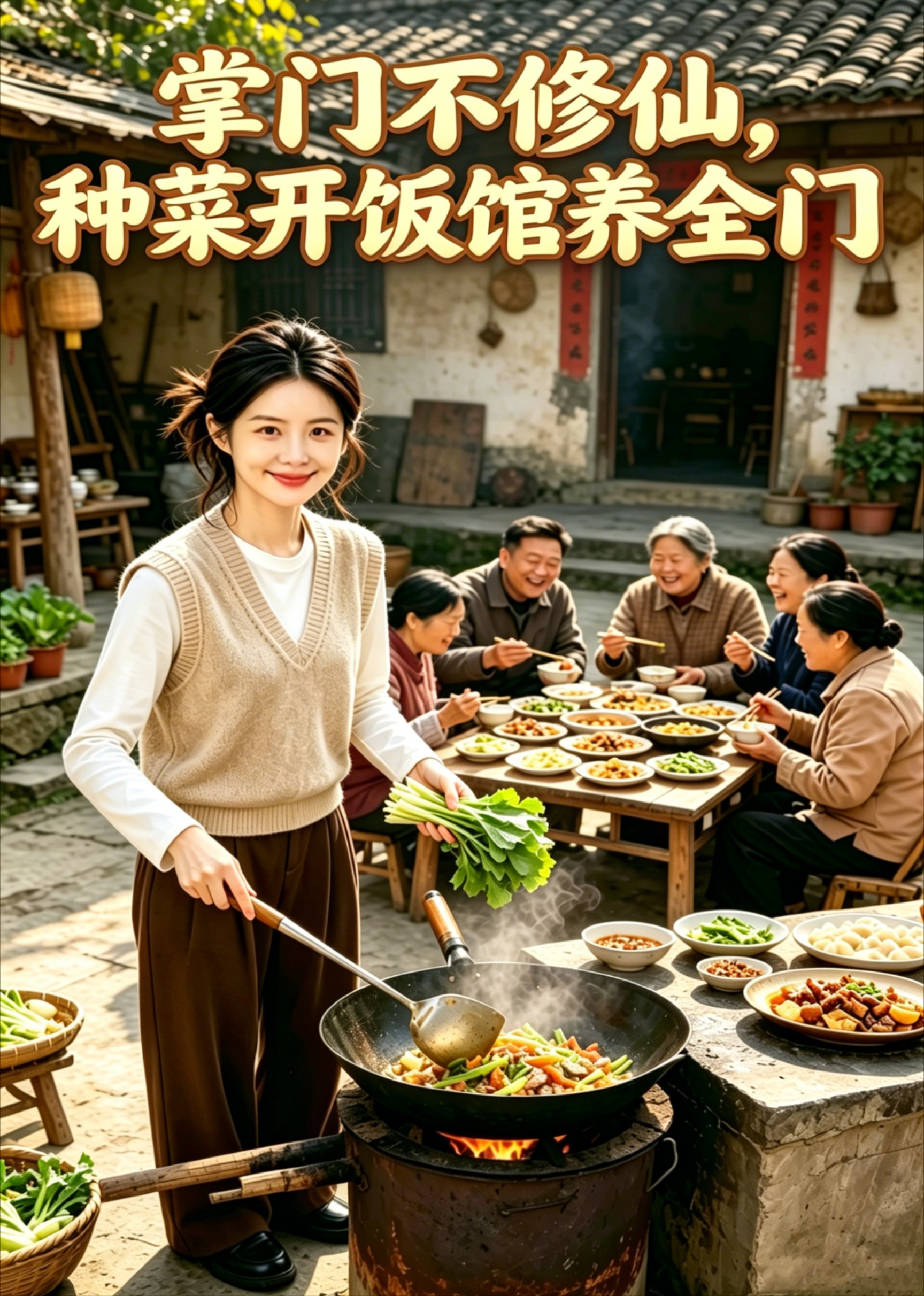 掌门不修仙，种菜开饭馆养全门