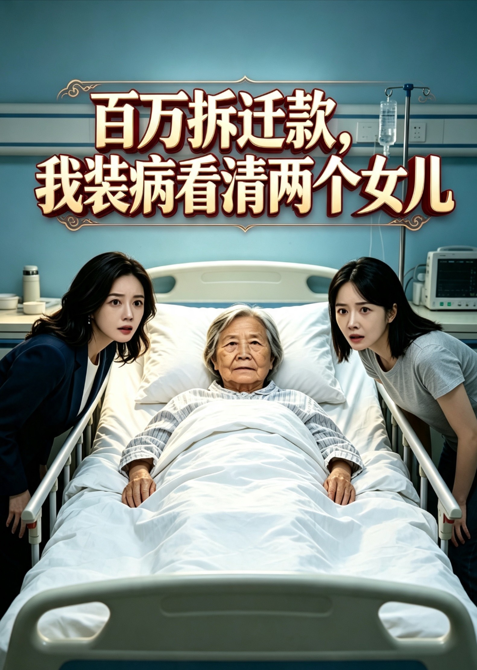百万拆迁款，我装病看清两个女儿