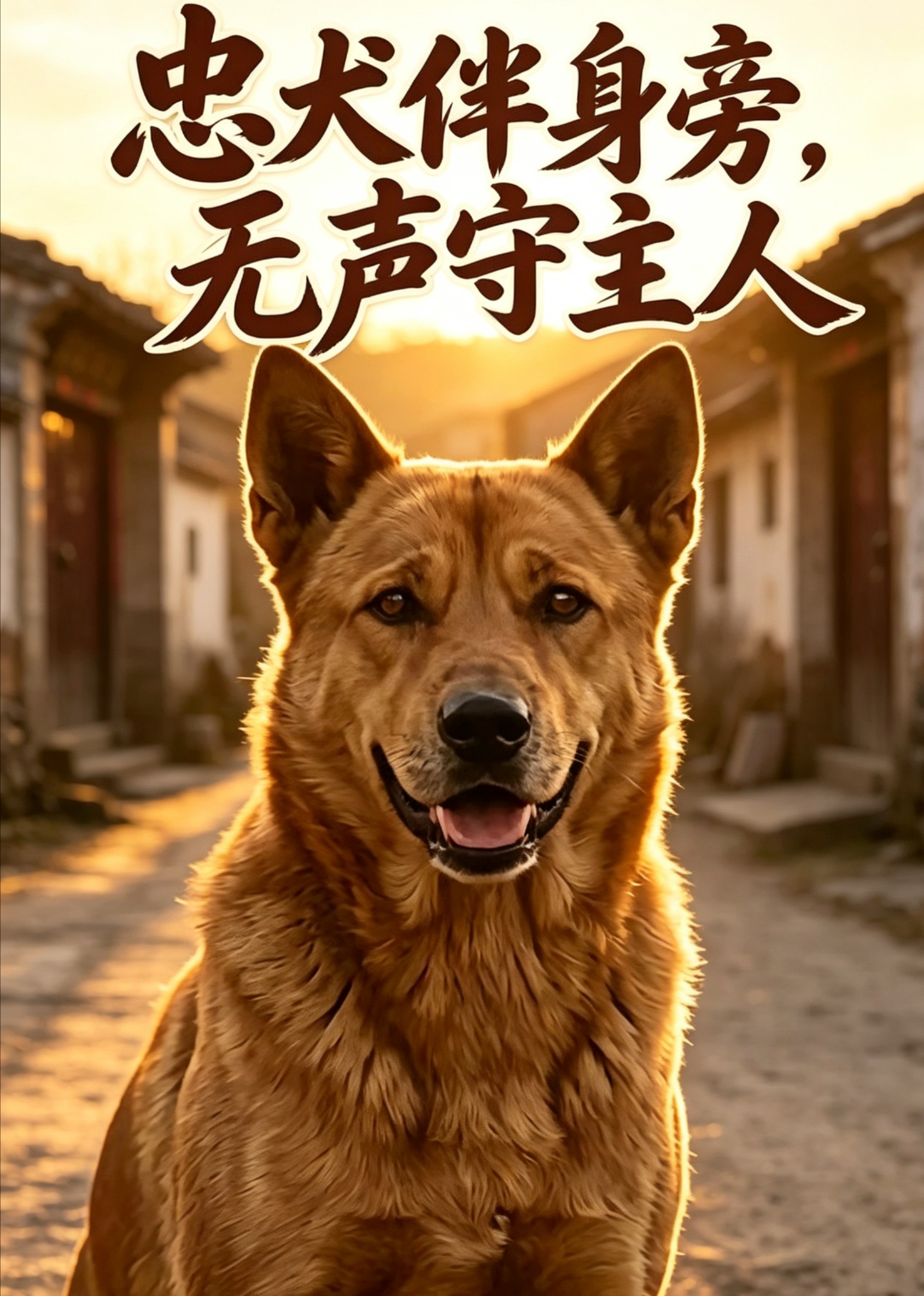 忠犬伴身旁，无声守主人