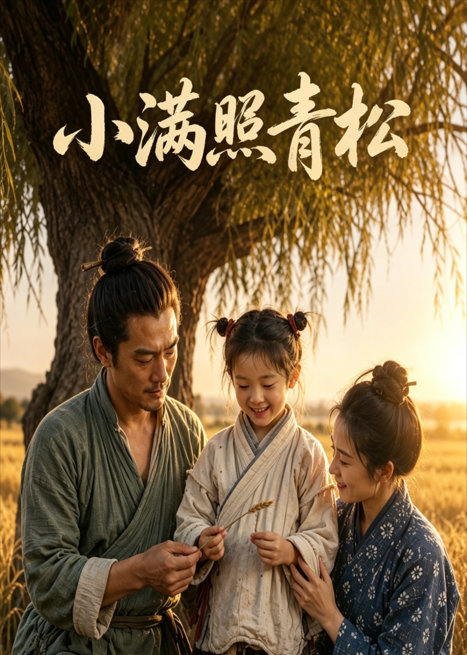 小满照青松