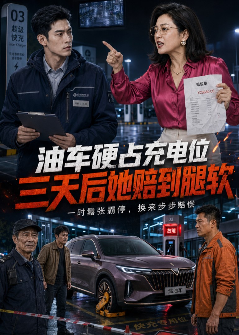 油车硬占充电位，三天后她赔到腿软封面图