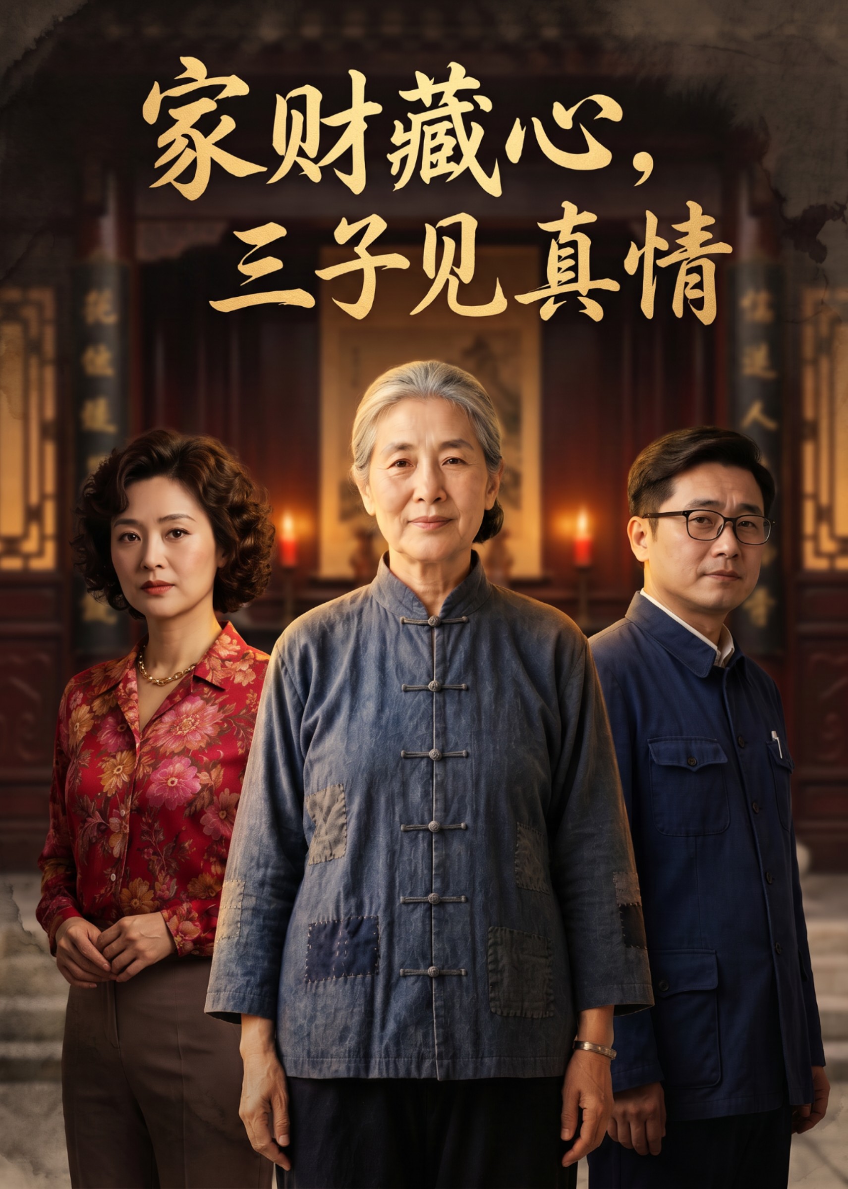 家财藏心，三子见真情