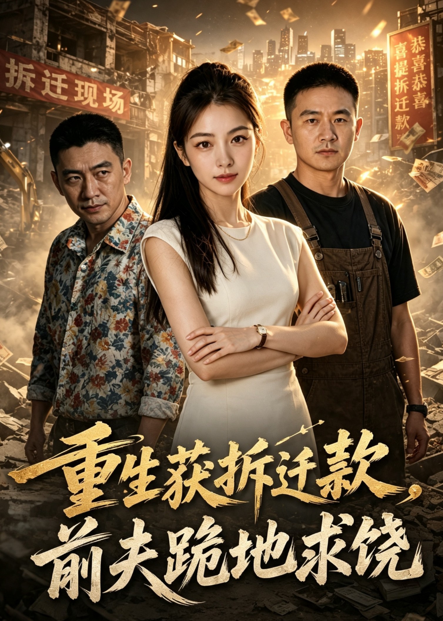 重生获拆迁款，前夫跪地求饶封面图