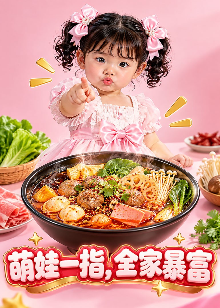 萌娃一指全家暴富