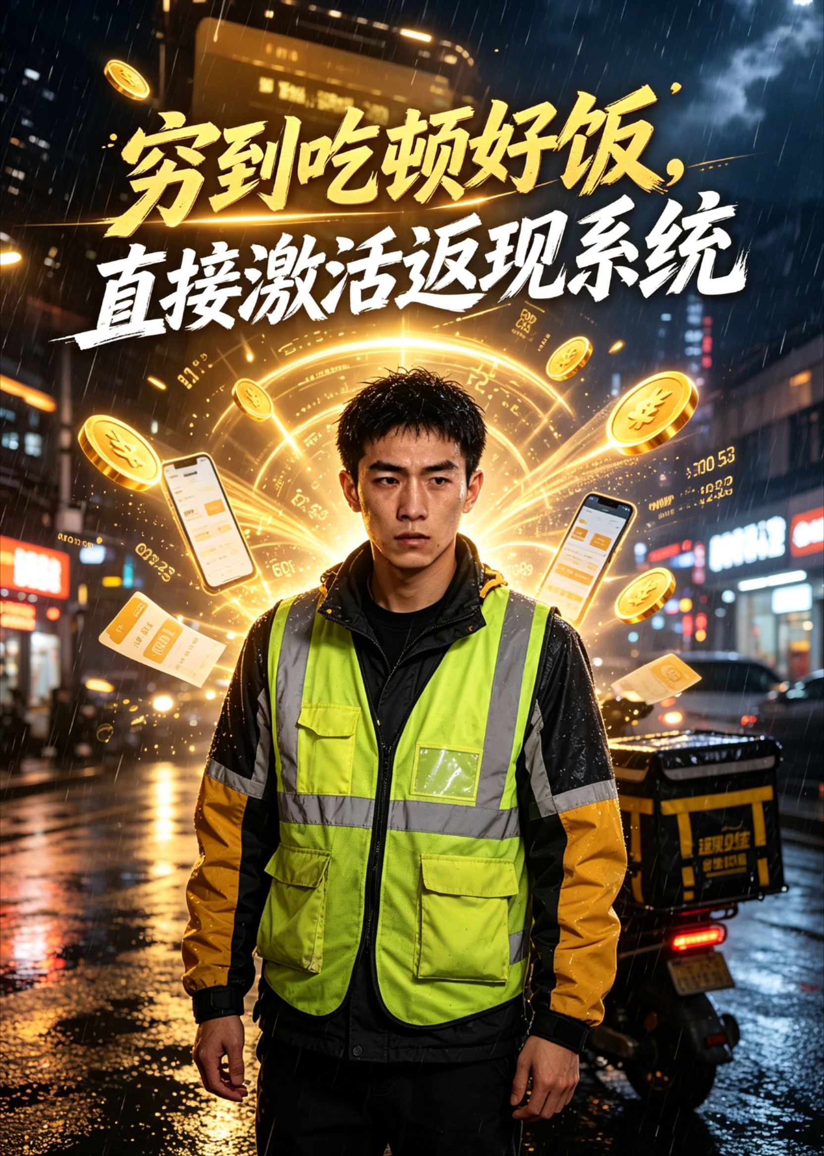 穷到吃顿好饭，直接激活返现系统