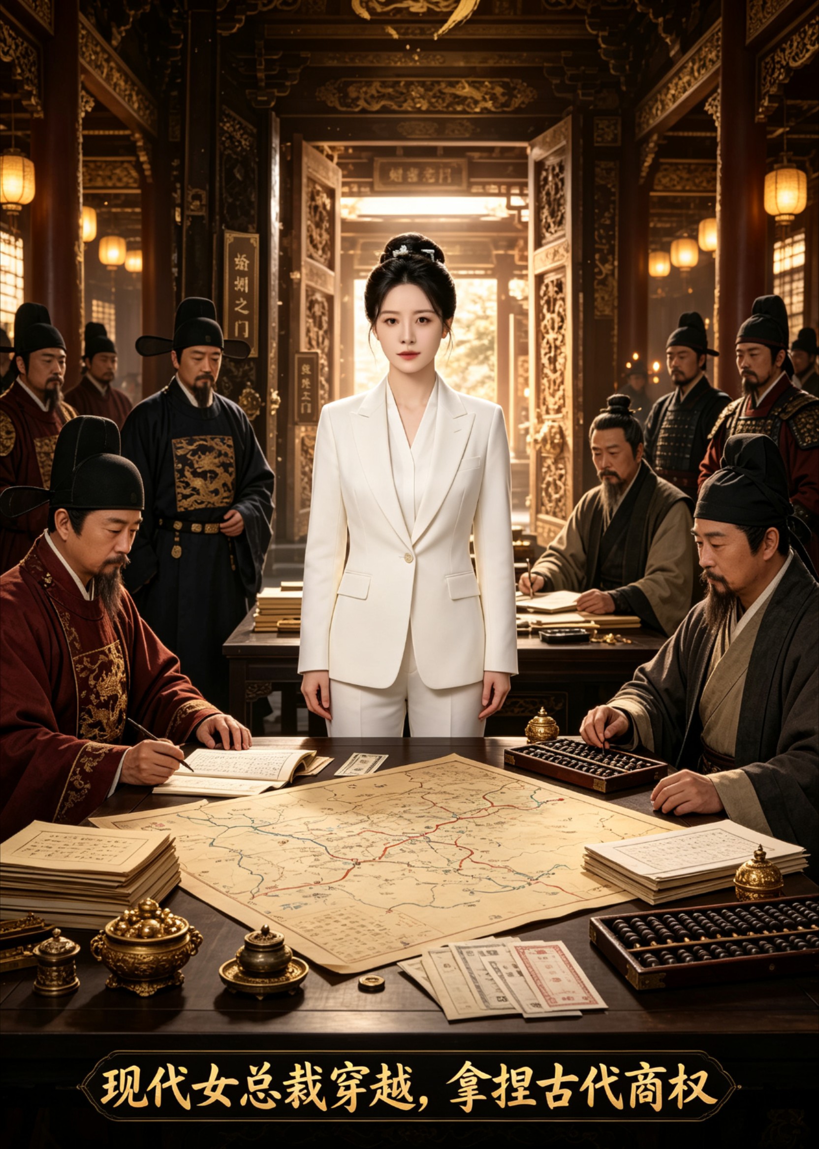 现代女总裁穿越，拿捏古代商权