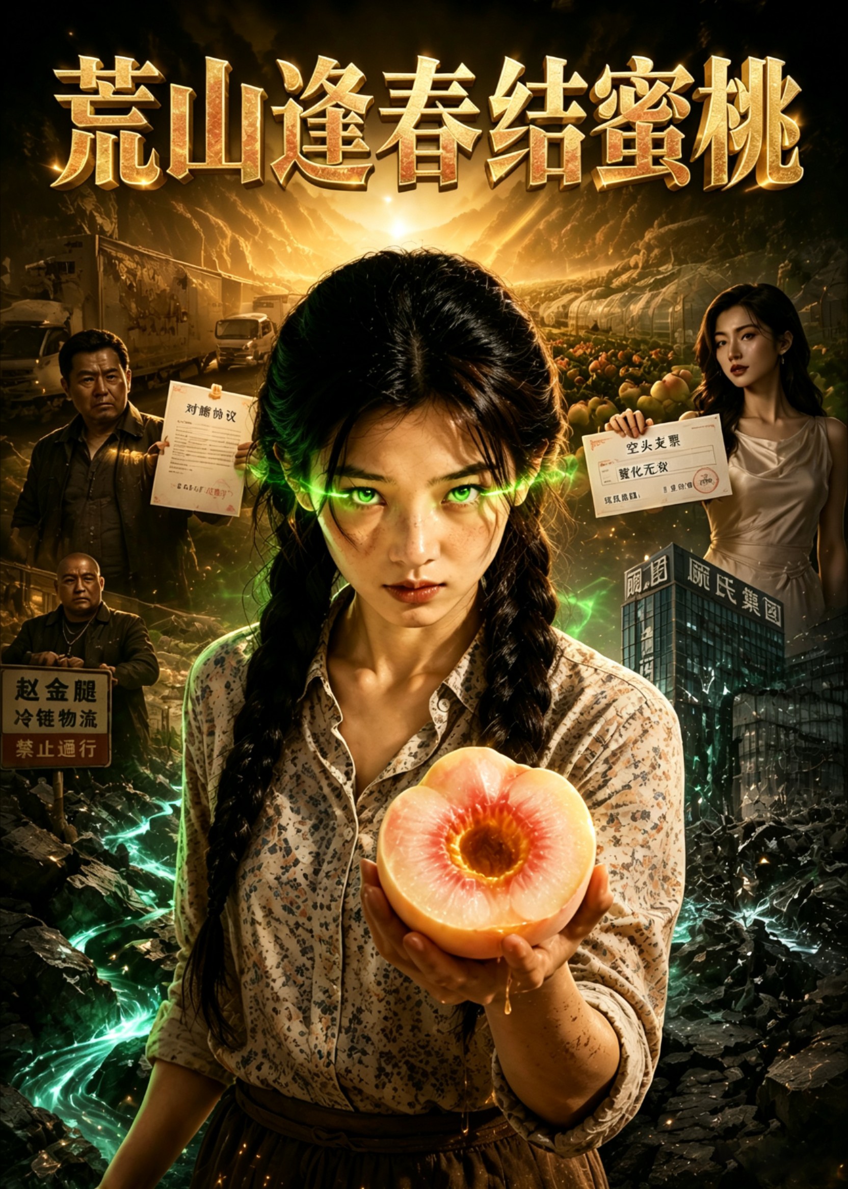 荒山逢春结蜜桃封面图