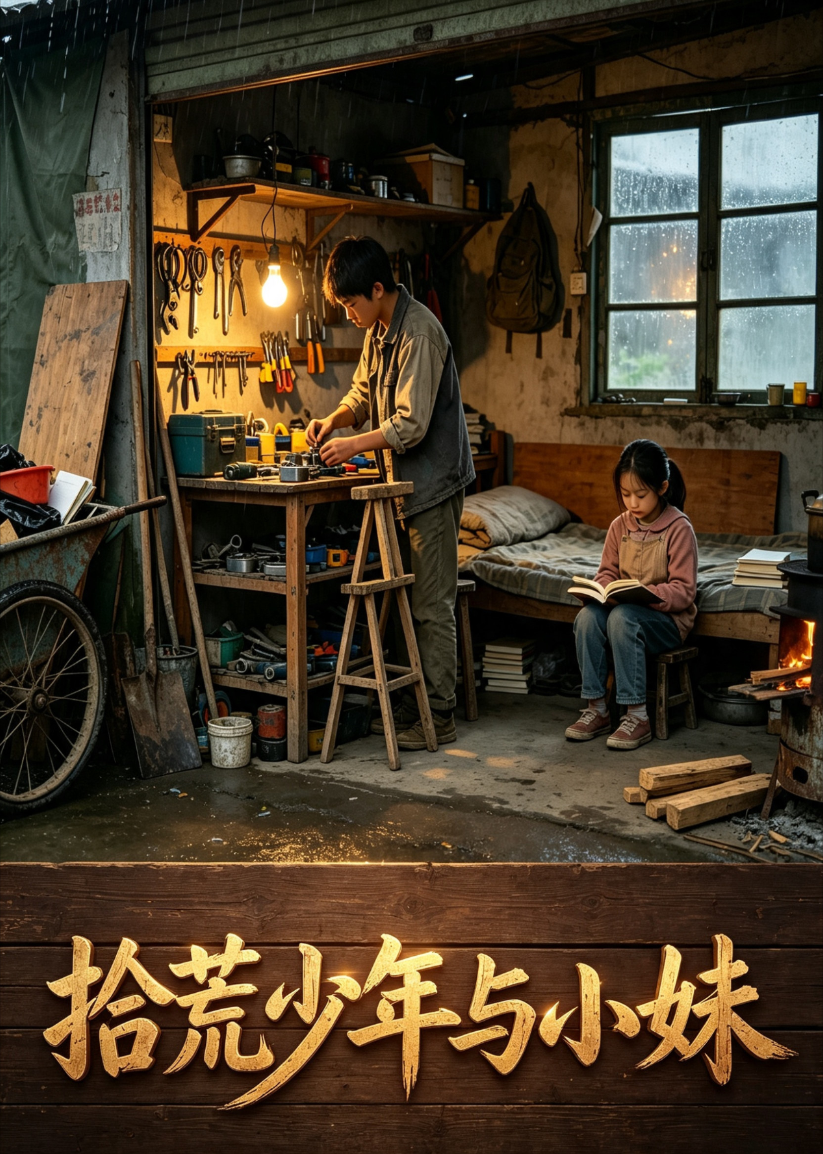 拾荒少年与小妹