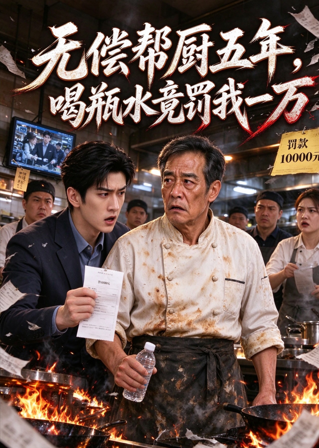 无偿帮厨五年，喝瓶水竟罚我一万