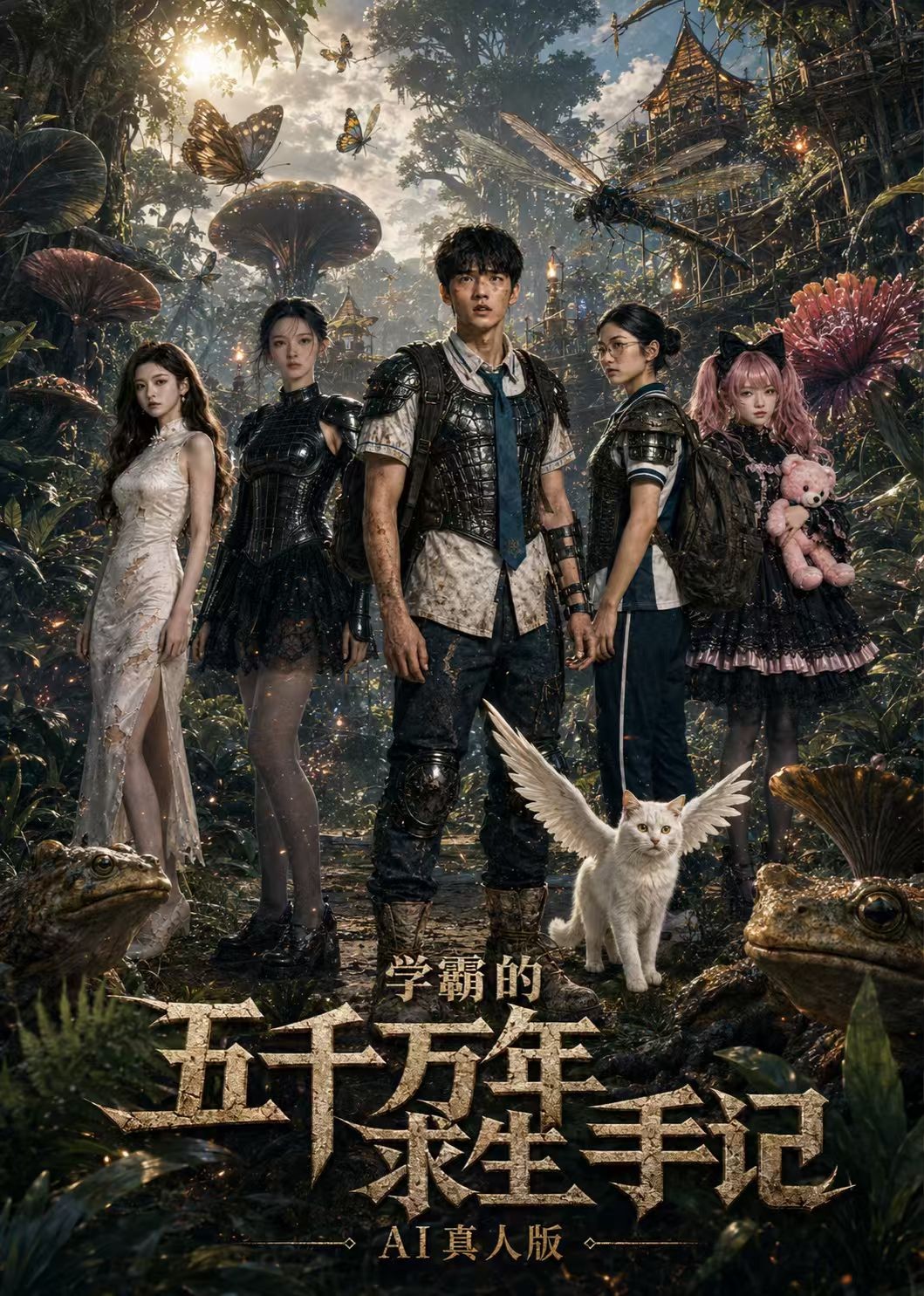 学霸的五千万年求生手记ai真人版封面图