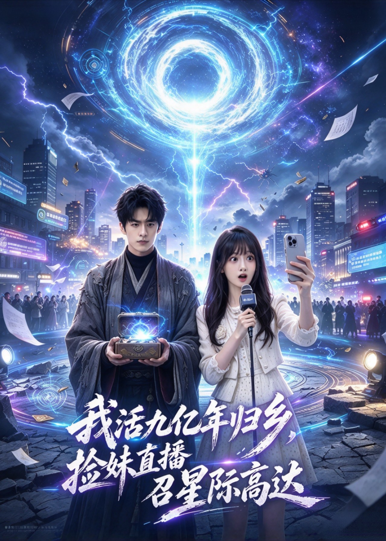 我活九亿年归乡，捡妹直播召星际高达 海报