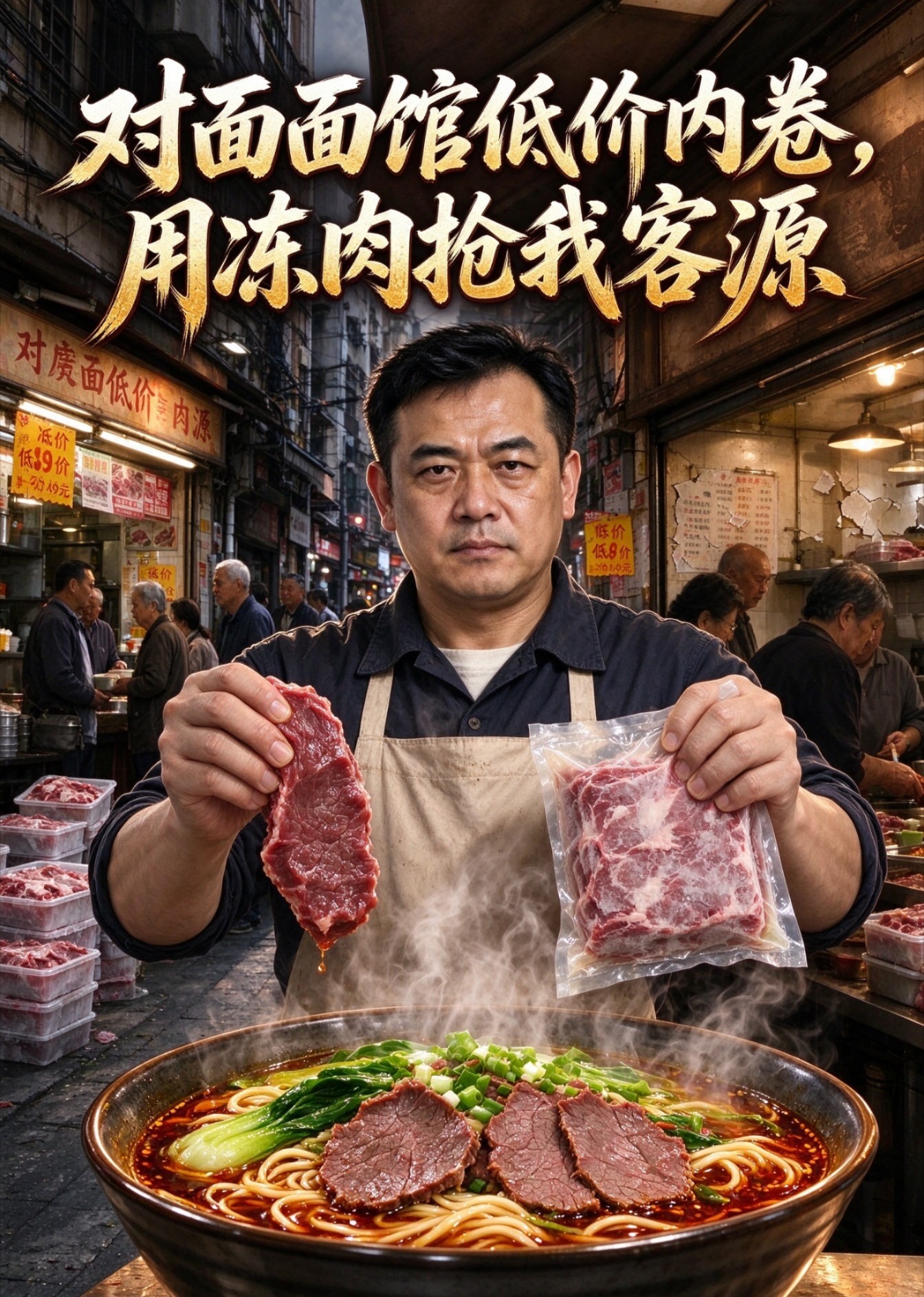 对面面馆低价内卷，用冻肉抢我客源封面图