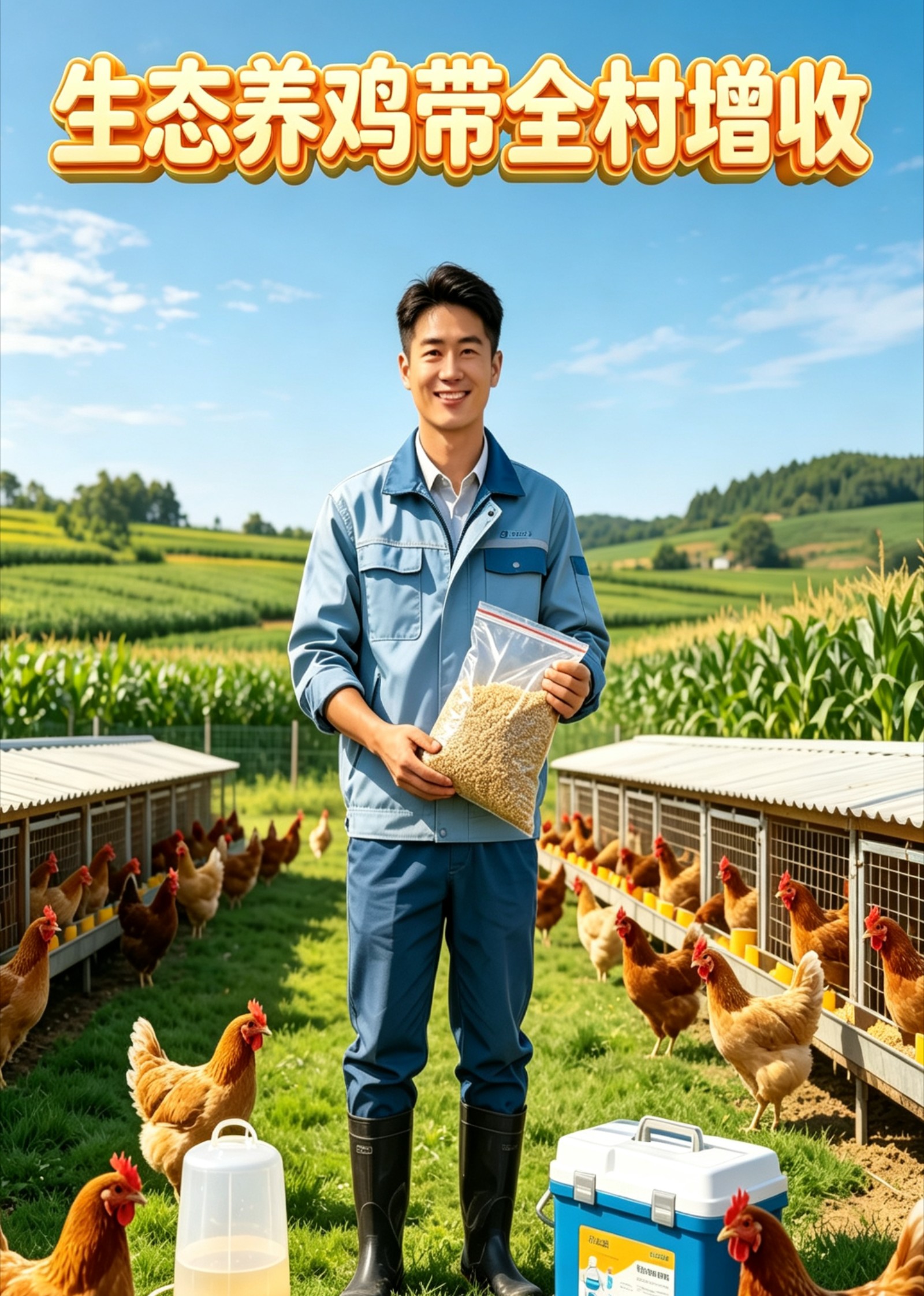 生态养鸡带全村增收