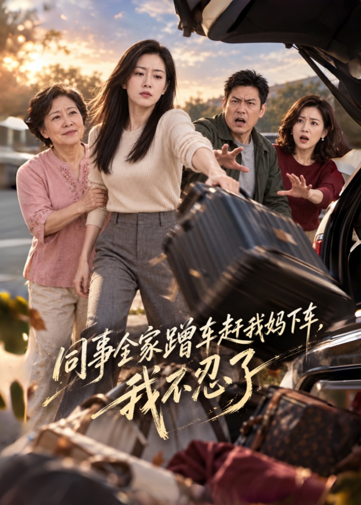 同事全家蹭车赶我妈下车，我不忍了封面图