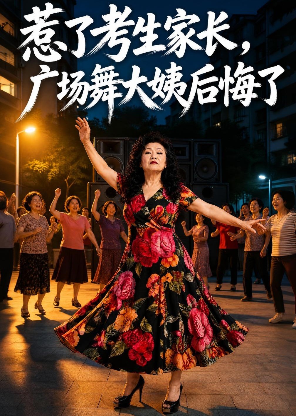 惹了考生家长，广场舞大姨后悔了