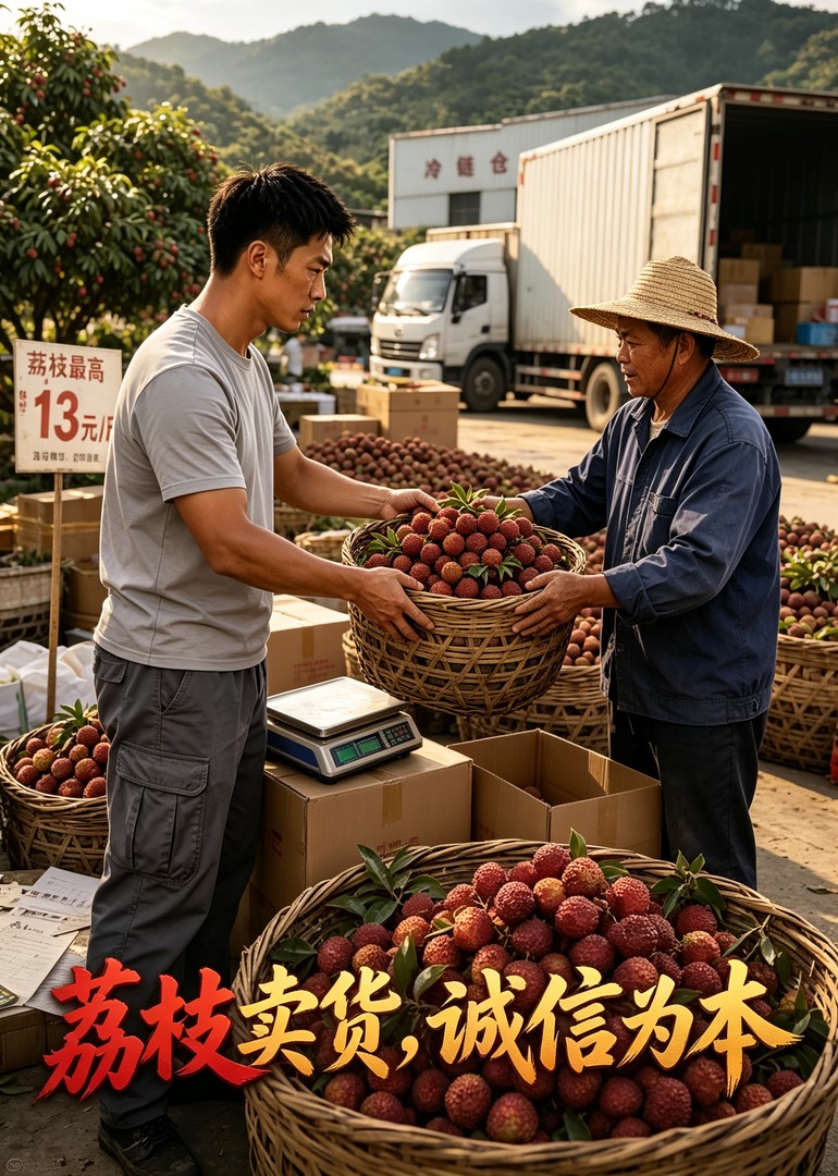 荔枝卖货，诚信为本封面图