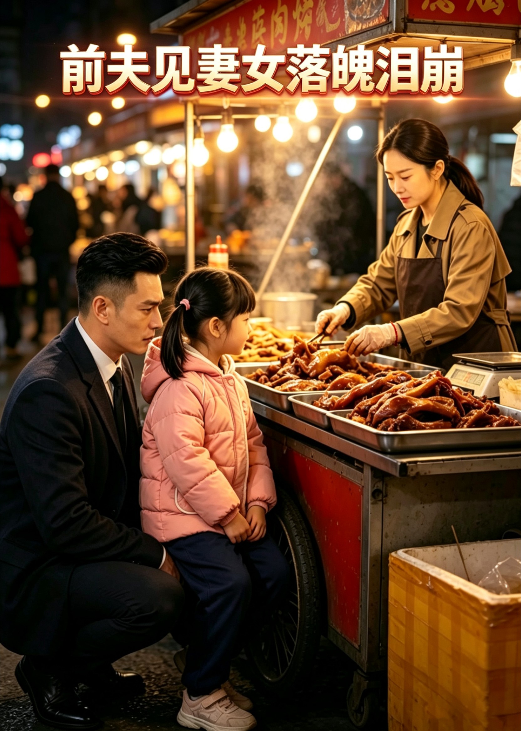 前夫见妻女落魄泪崩